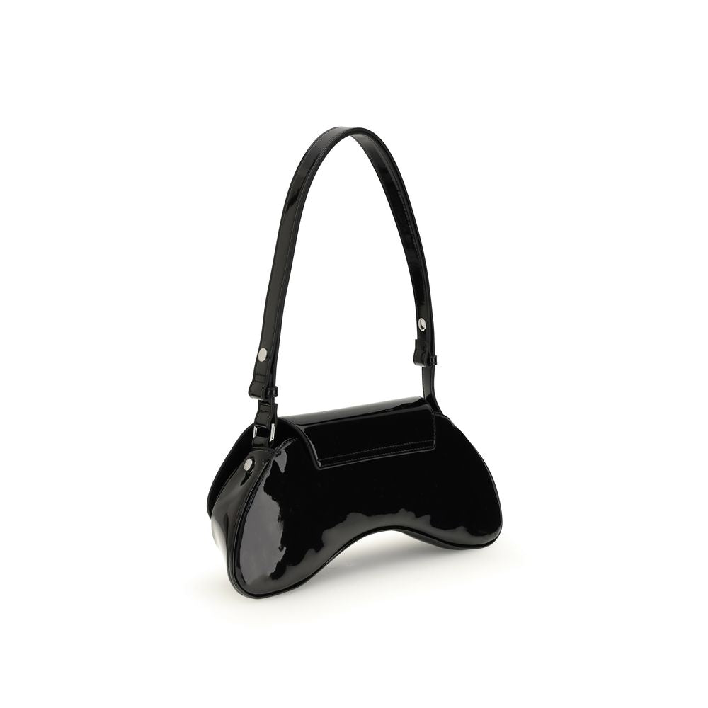 Black Polyethylene Shoulder Bag-thumbmail-3