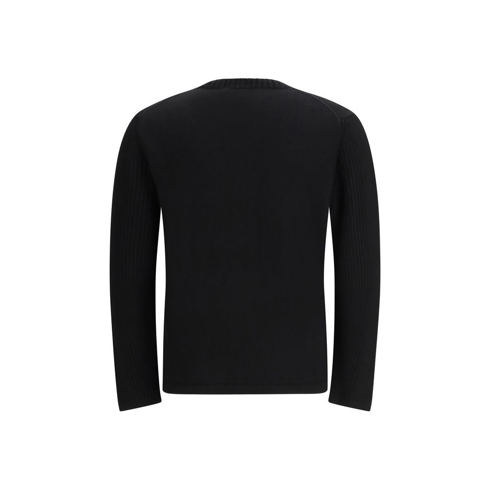 Black Fleece Wool Sweatshirt Prada