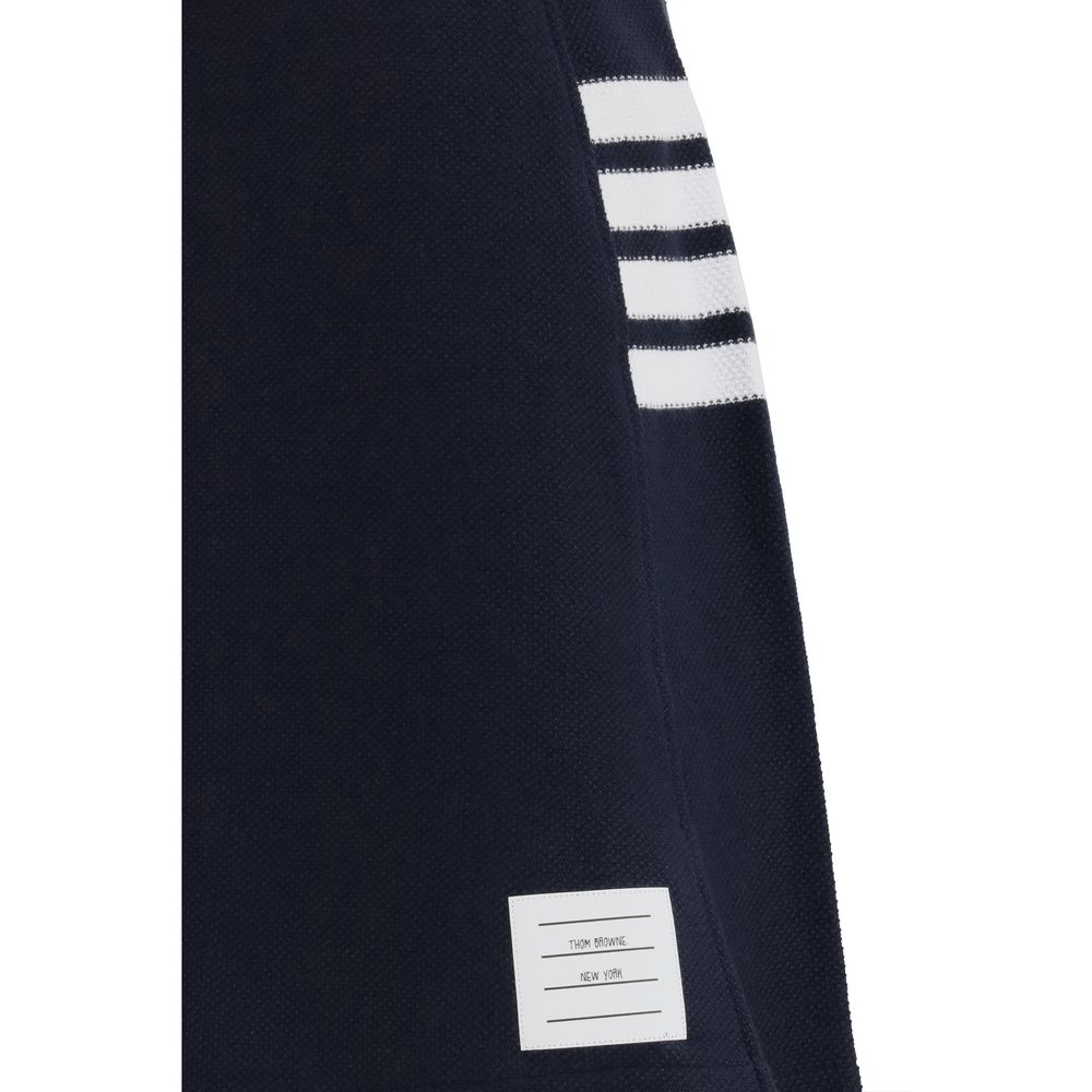 Blue Cotton Mini Skirt Thom Browne