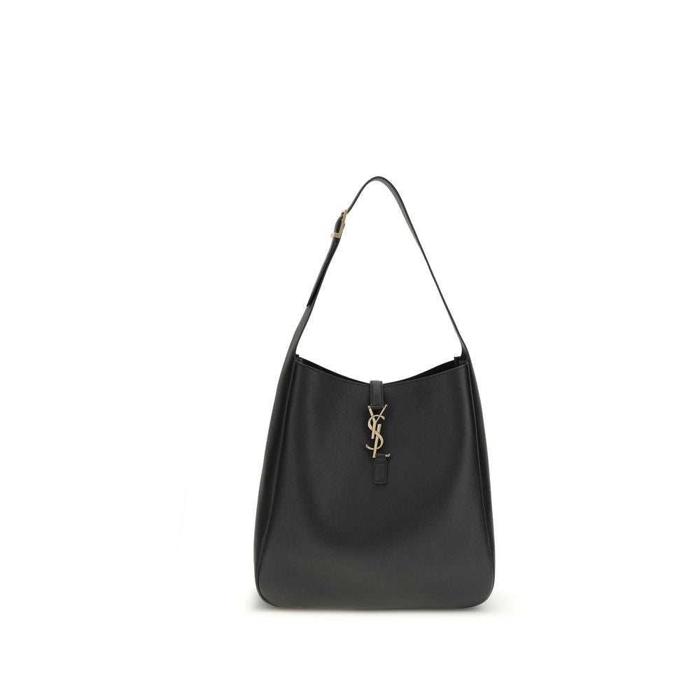 Black Calf Leather Bos Taurus Shoulder Bag Saint Laurent