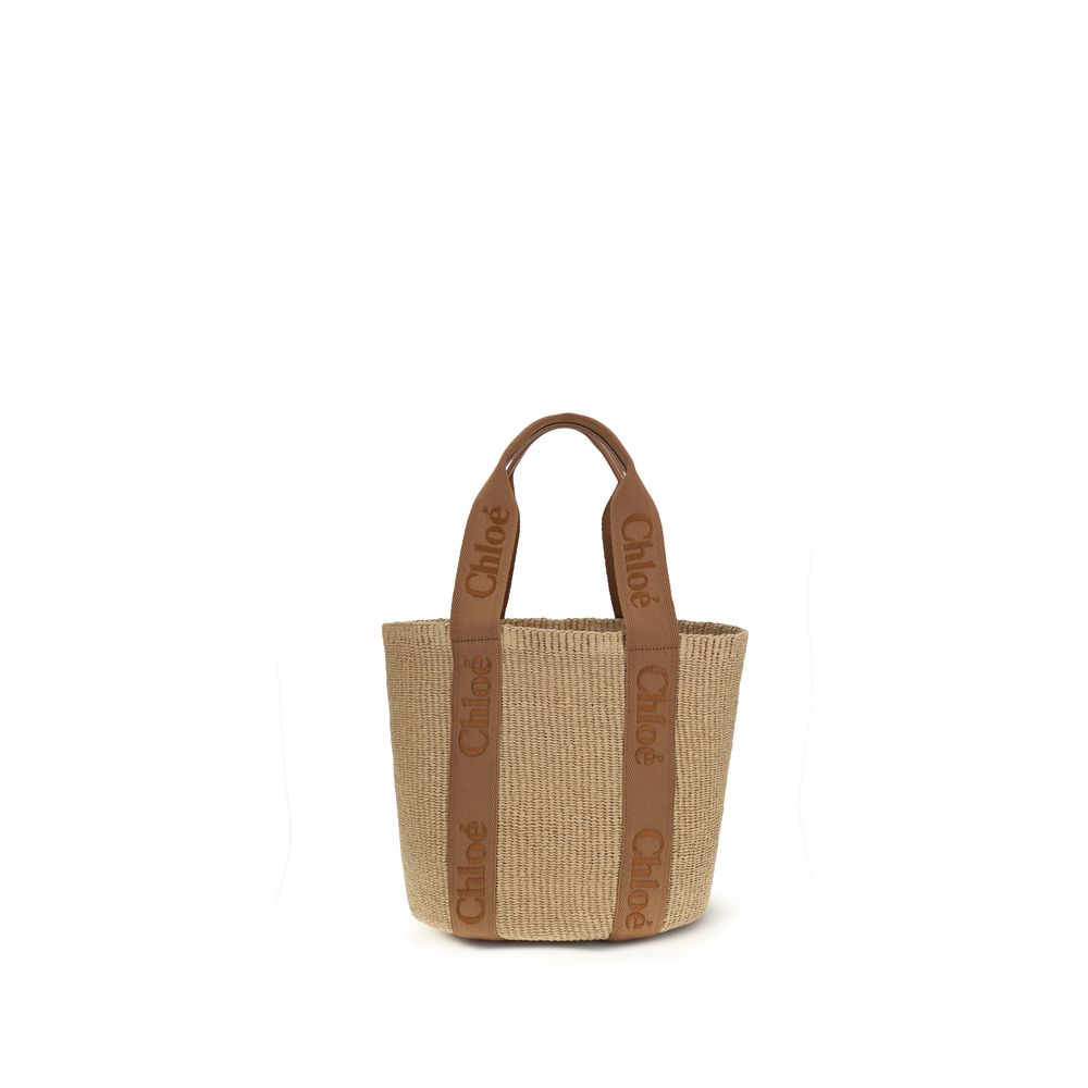 Beige Raffia Backet Bag Chloé