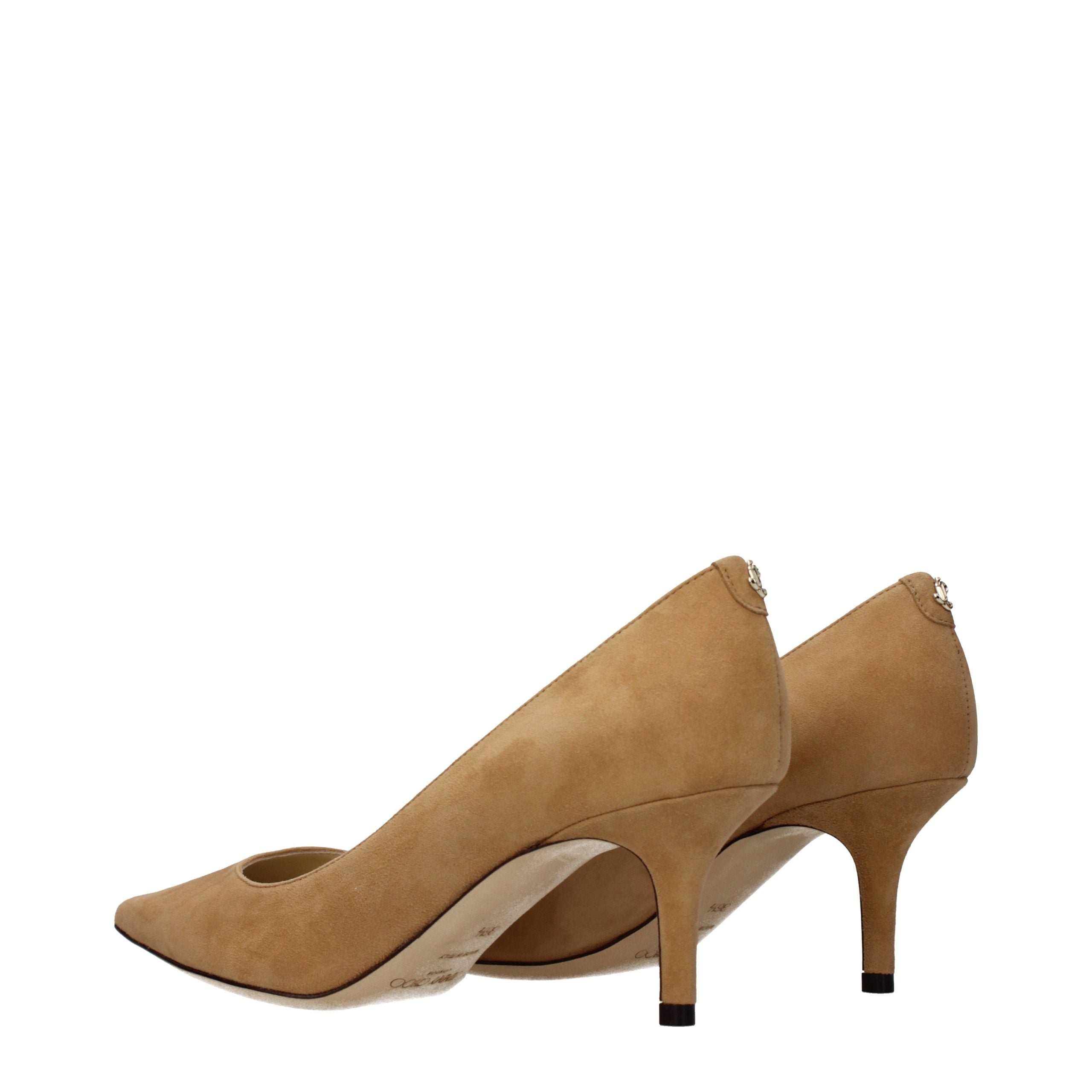 Brown Leather Mid Heel Pumps-thumbmail-4