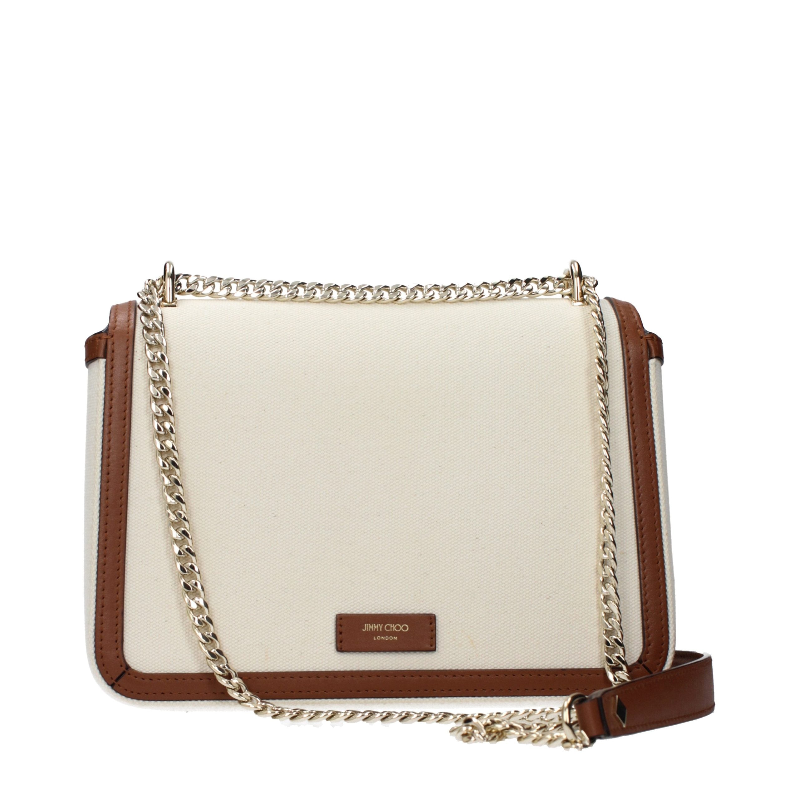Beige Fabric Crossbody Bag Jimmy Choo