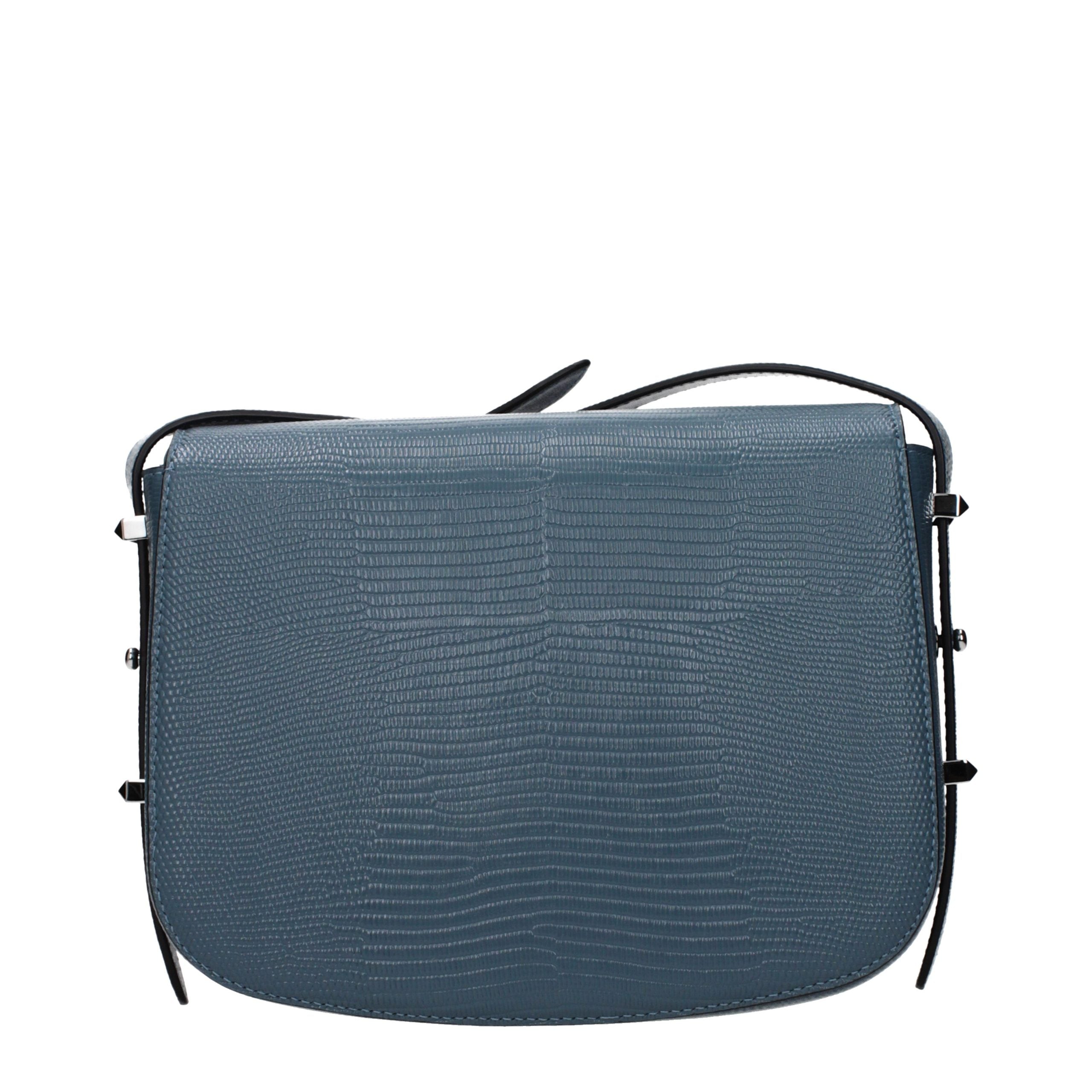 Blue Leather Crossbody Bag-thumbmail-3
