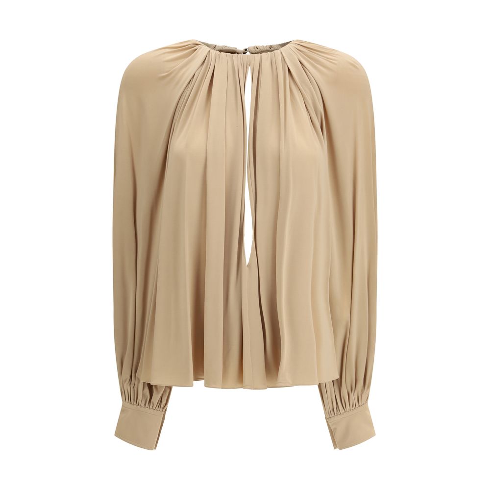 Beige Viscose Blouse