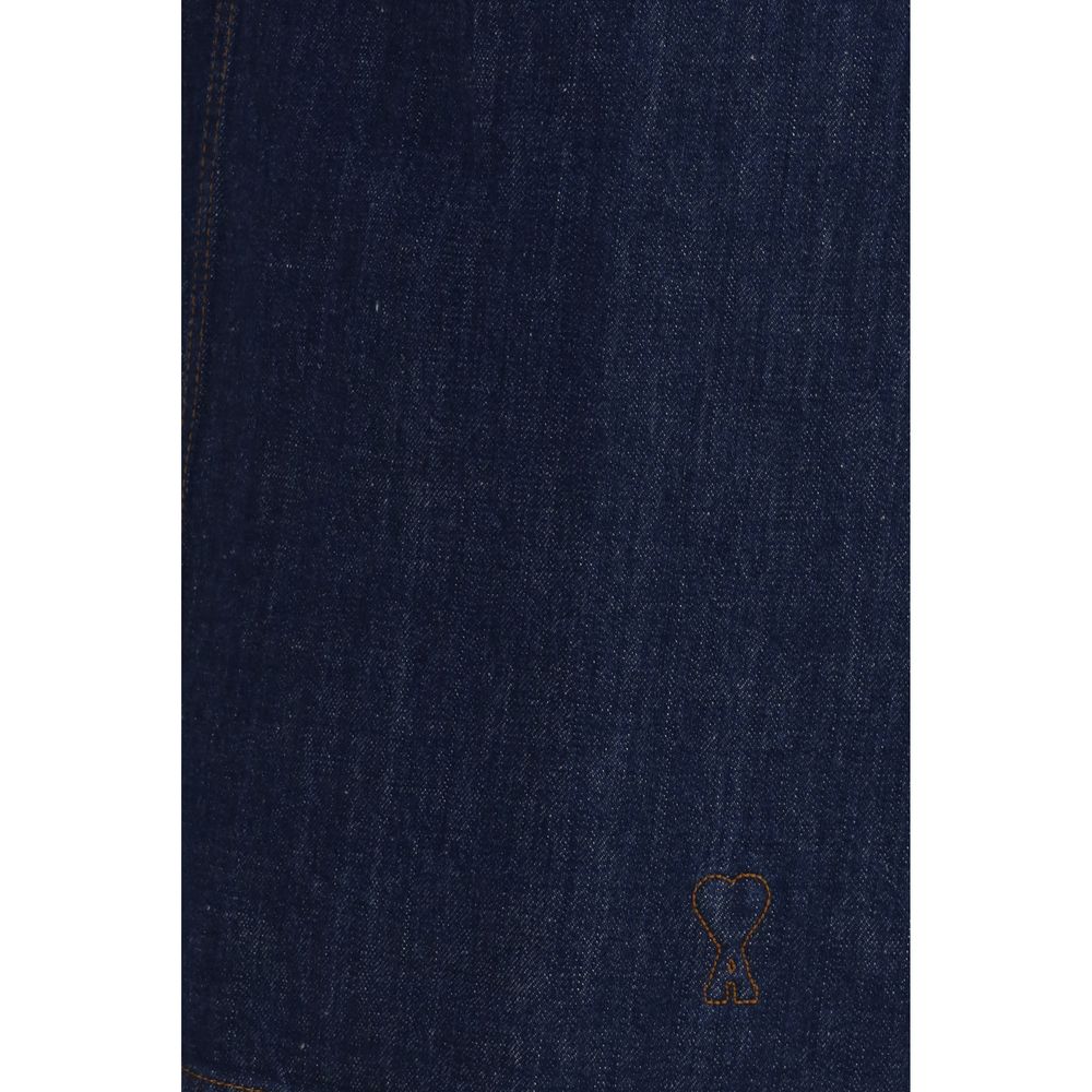 Blue Cotton Casual Dress-thumbmail-3