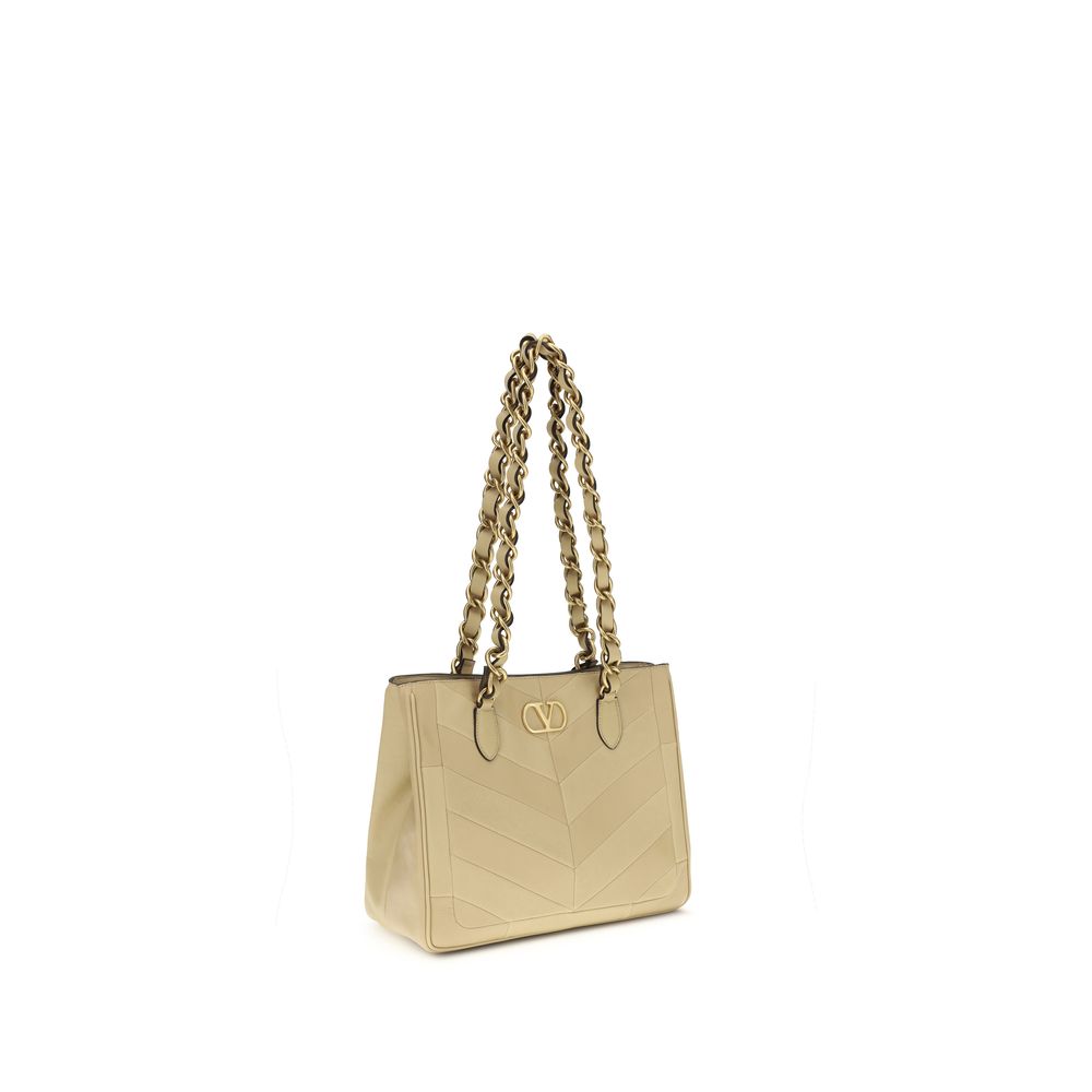 Gold Napa Leather / Calf Bos Taurus Shoulder Bag Valentino Garavani
