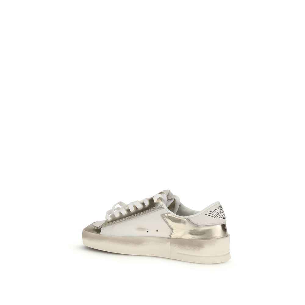 Gold Calf Leather Bos Taurus Low Top Sneakers-thumbmail-3