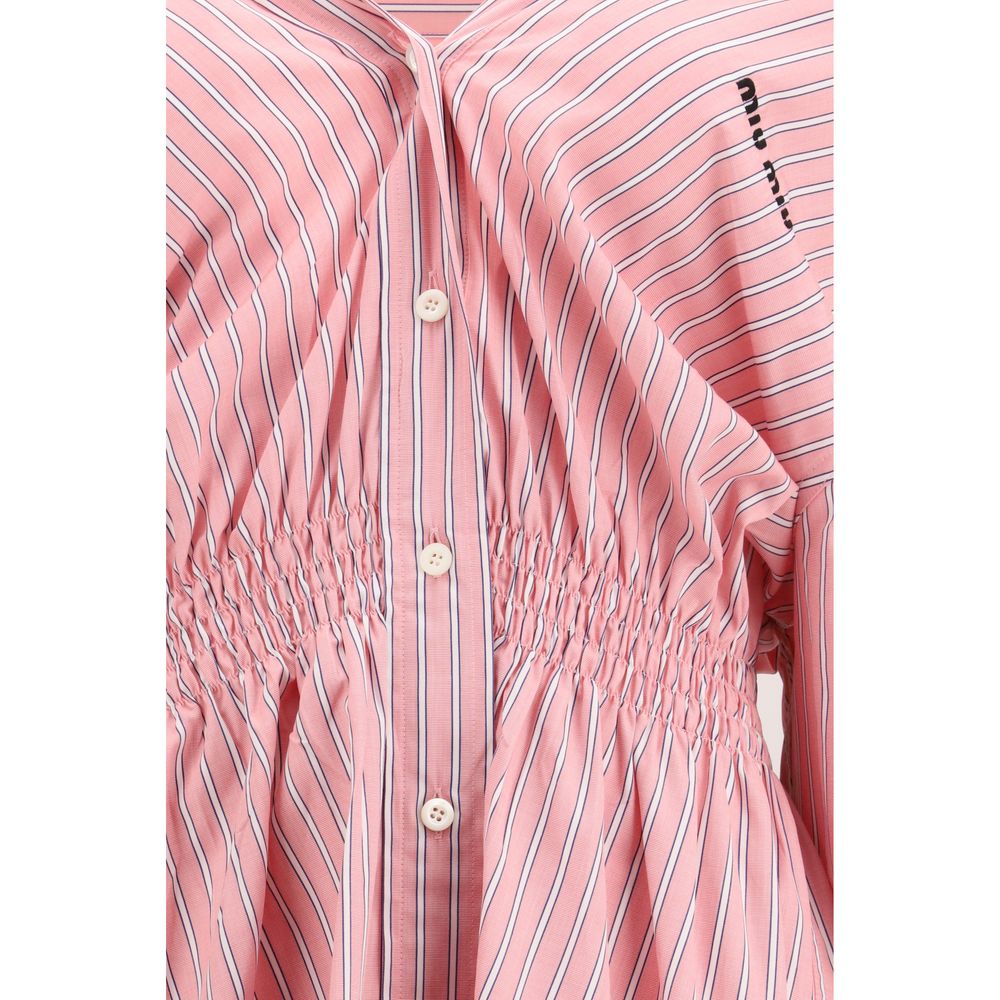 Multicolor Cotton Casual Dress Miu Miu