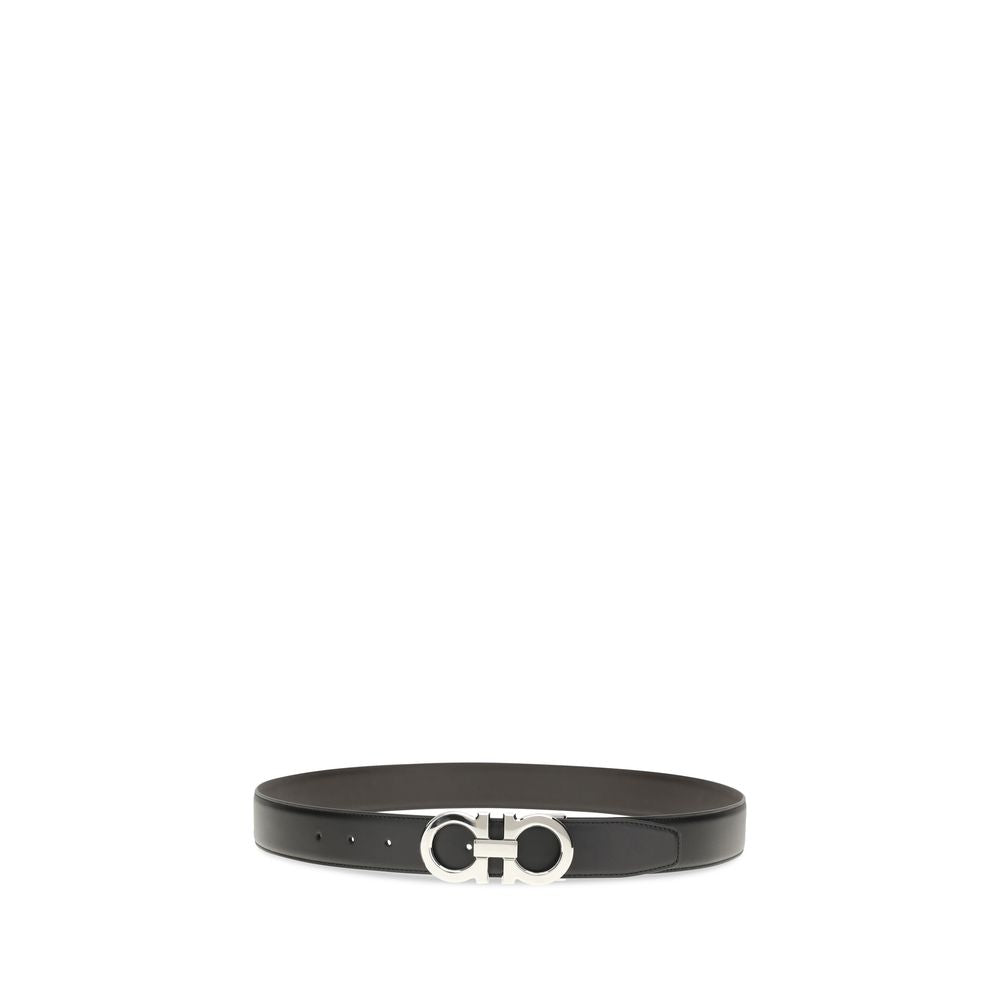 Black Leather Regular Belt Ferragamo