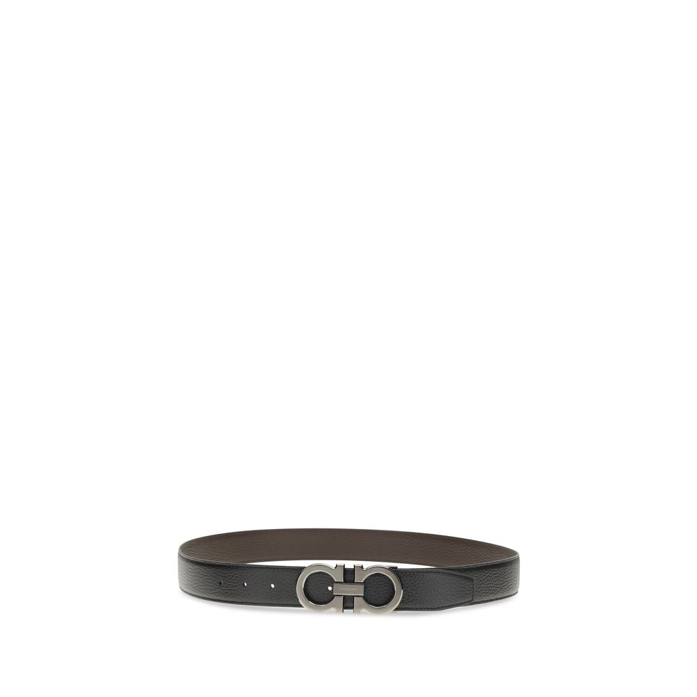 Black Leather Regular Belt Ferragamo