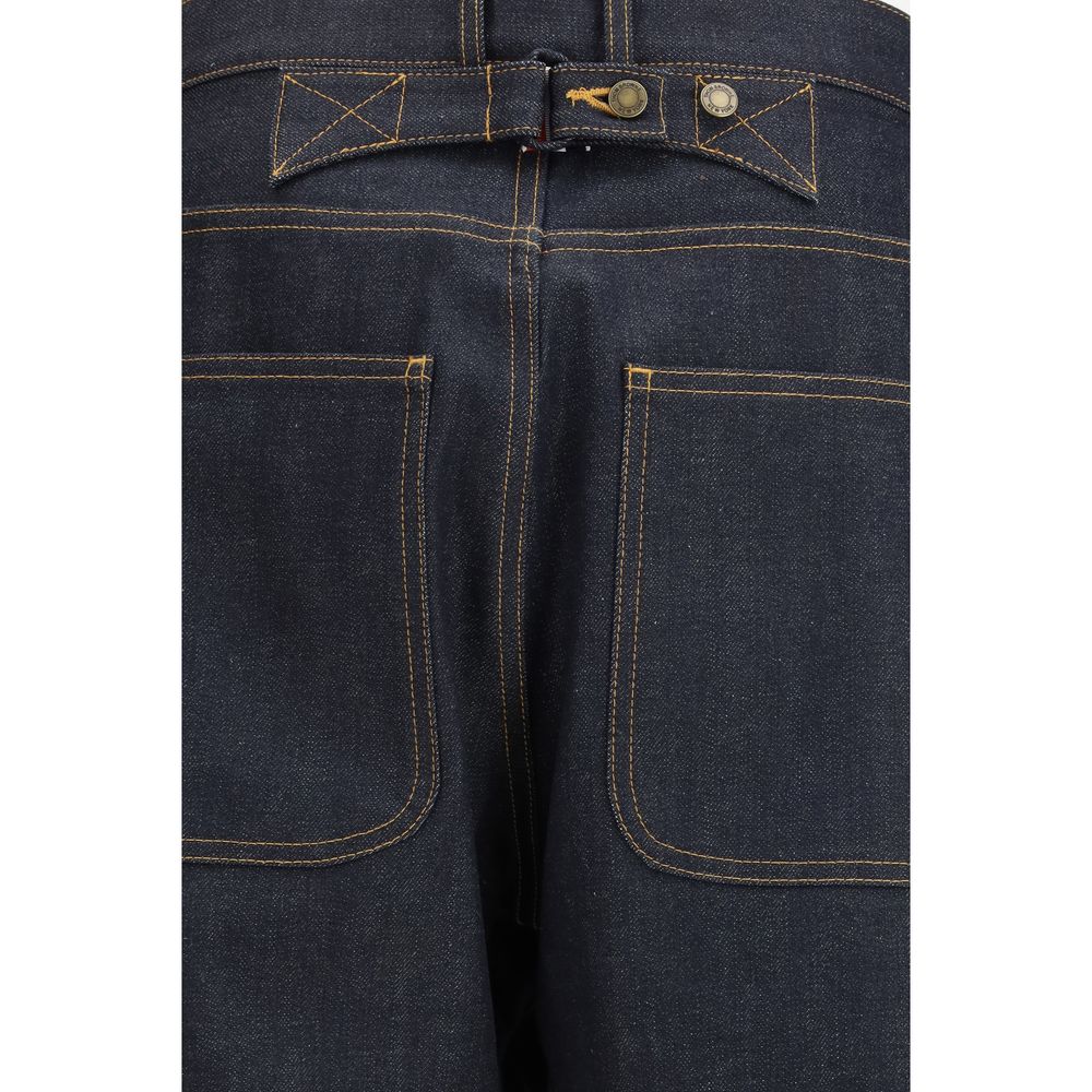 Blue Cotton Relaxed Fit Jeans-thumbmail-3