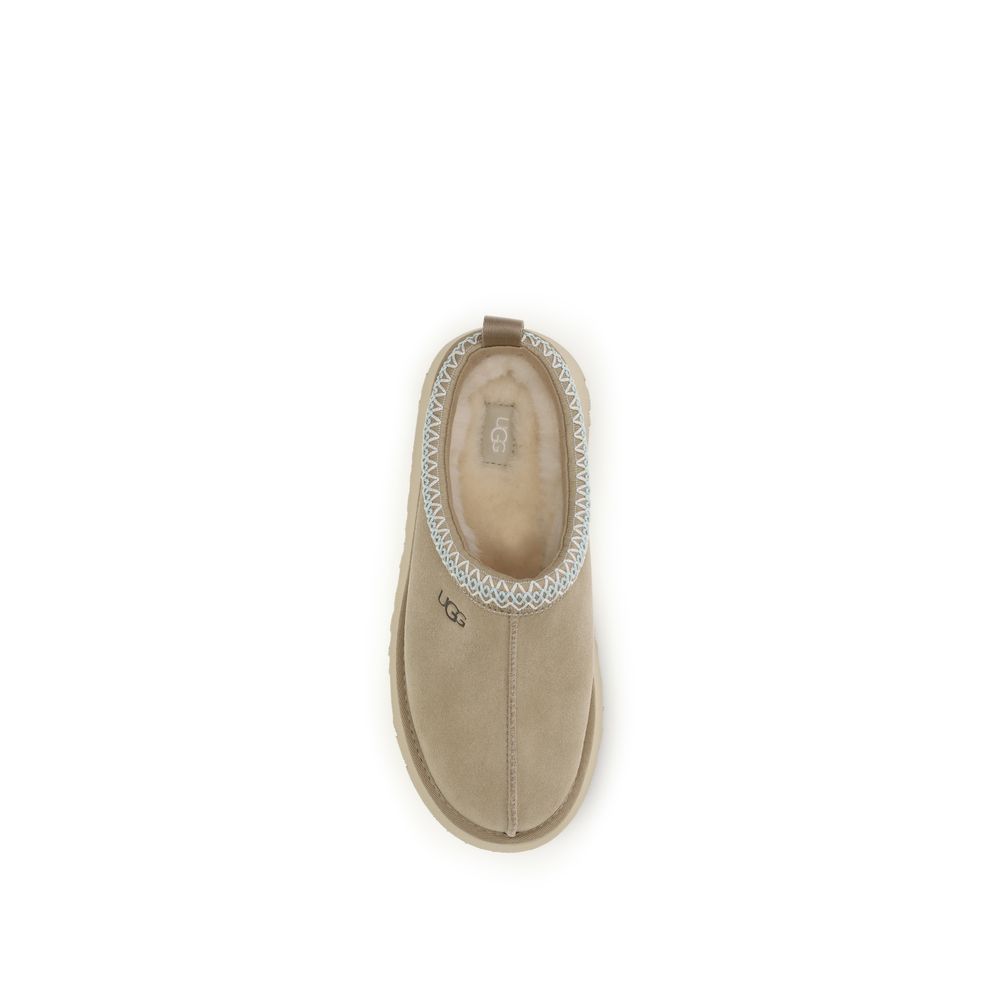 Beige Calf Leather Bos Taurus Mules-thumbmail-4