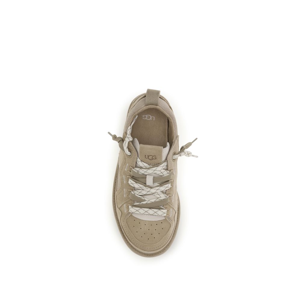 Beige Calf Leather Bos Taurus Sneakers-thumbmail-4