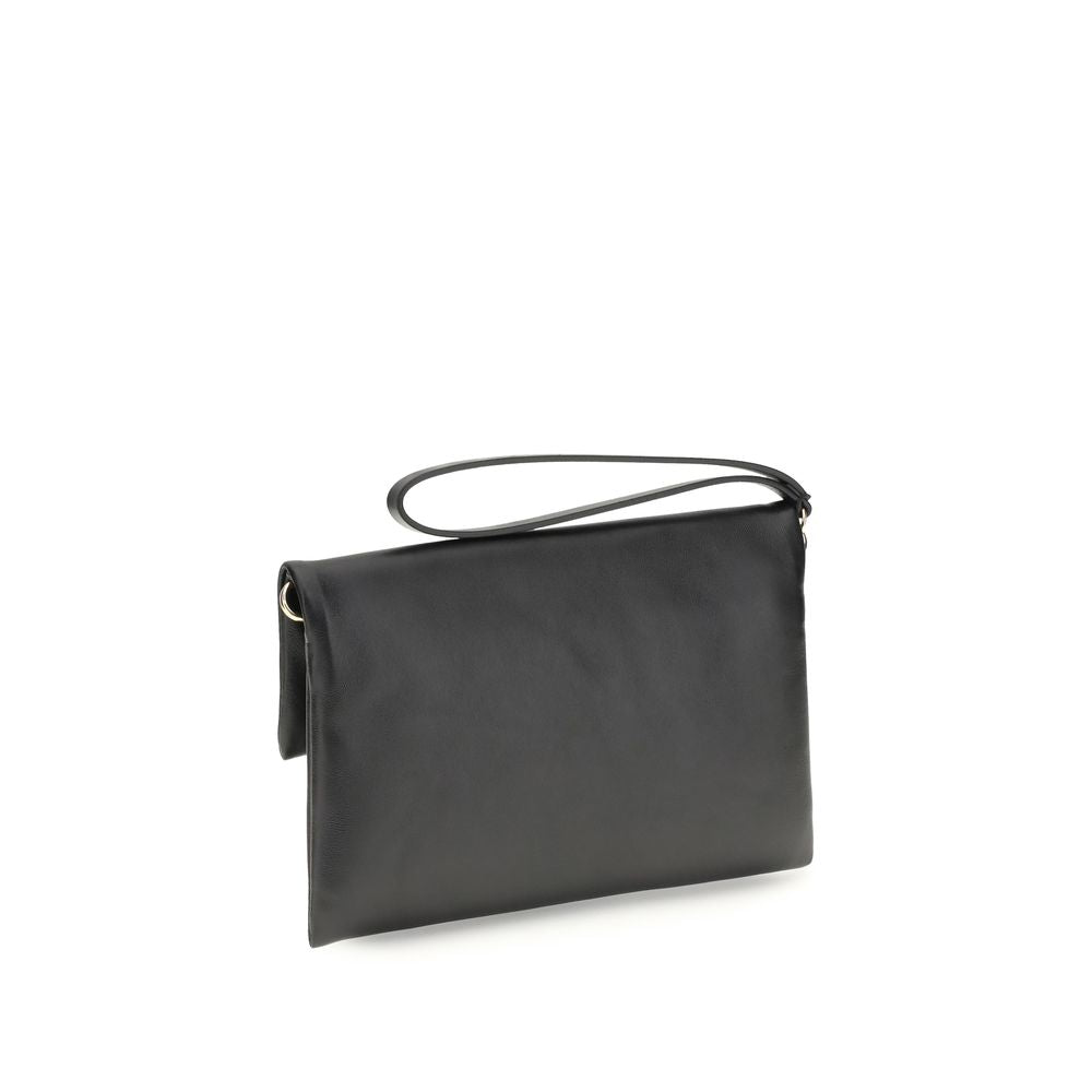 Black Calf Leather Bos Taurus Clutch Bag-thumbmail-3