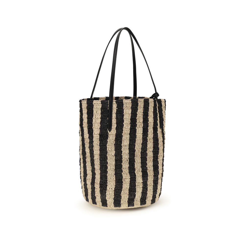Black Raffia Backet Bag-thumbmail-3
