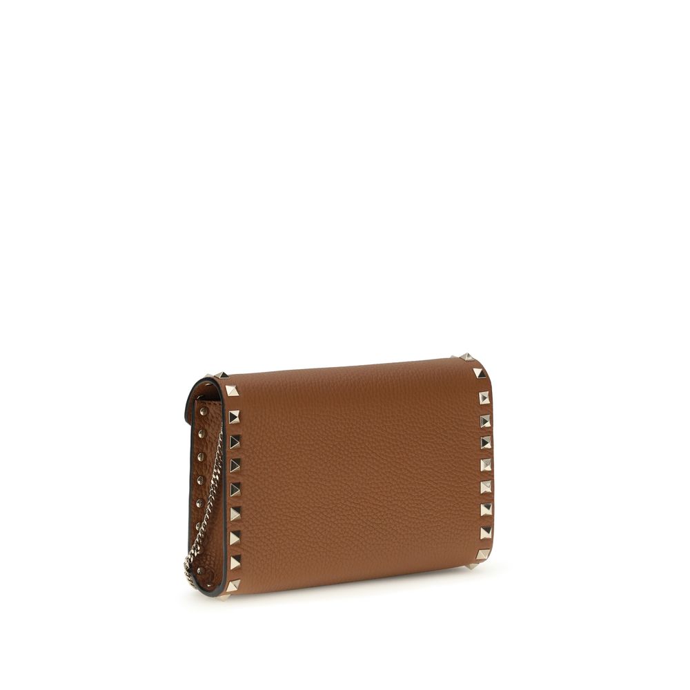 Brown Calf Leather Bos Taurus Wallet Valentino Garavani