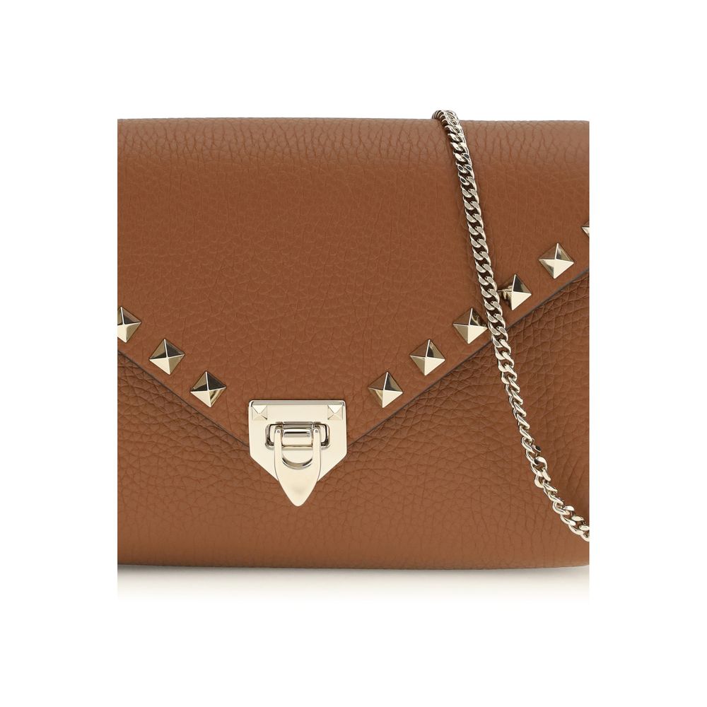 Brown Calf Leather Bos Taurus Wallet Valentino Garavani