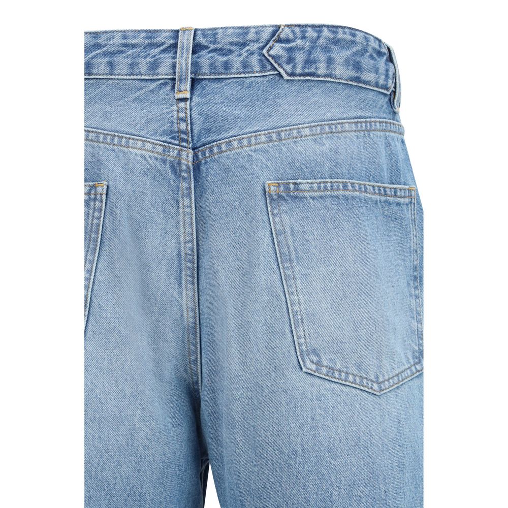 Blue Polyester Jeans Denim-thumbmail-3