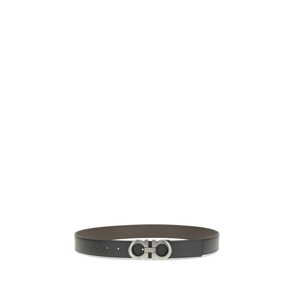 Black Leather Regular Belt Ferragamo