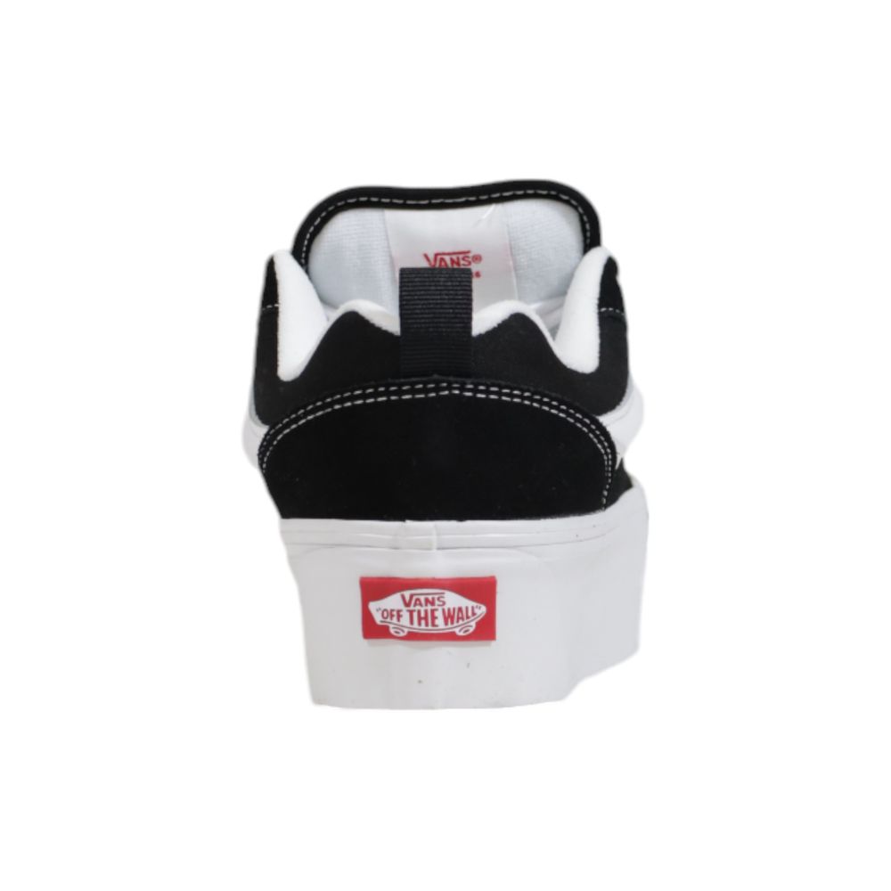 Black And White Suede Leather Chunky Sneakers-thumbmail-4