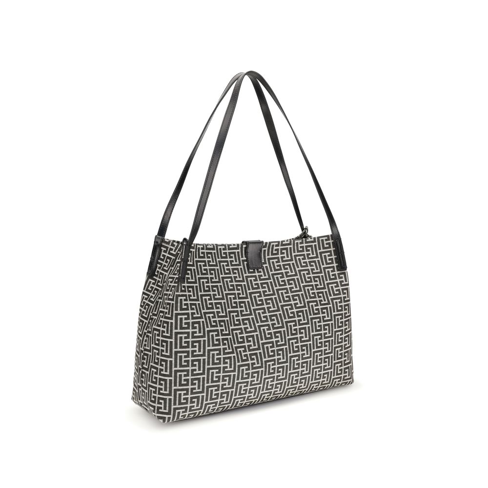 Black Cotton Shoulder Bag-thumbmail-3