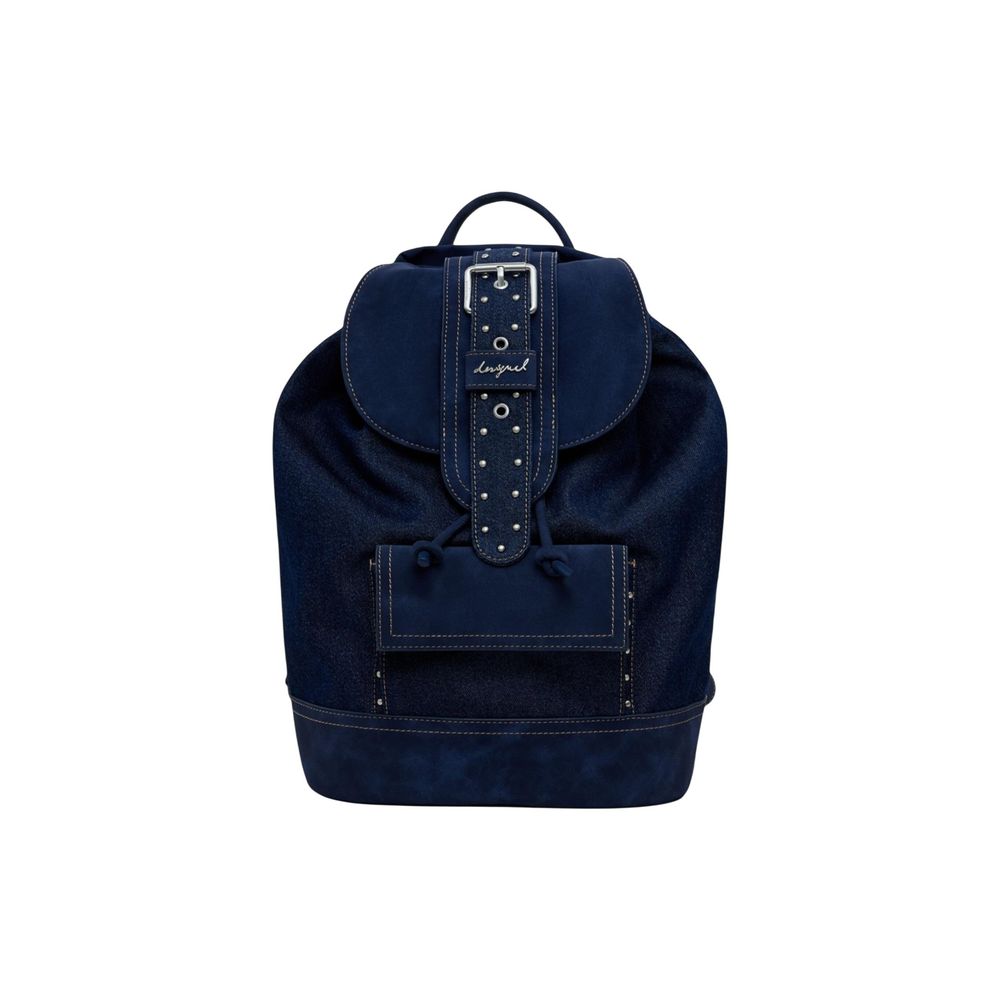 Blue Polyethylene Backpack Desigual