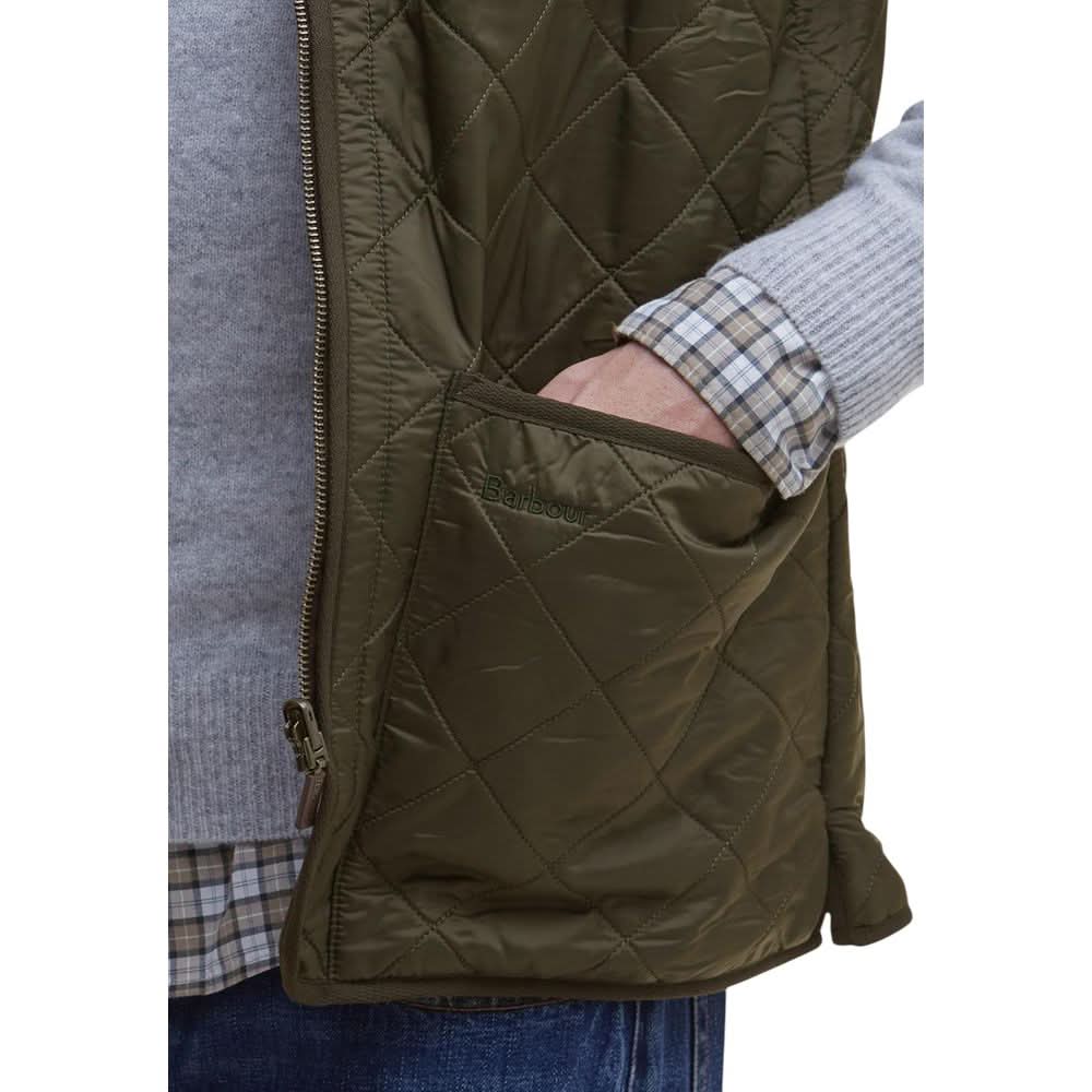 Green Polyamide Sleveless Jacket Barbour
