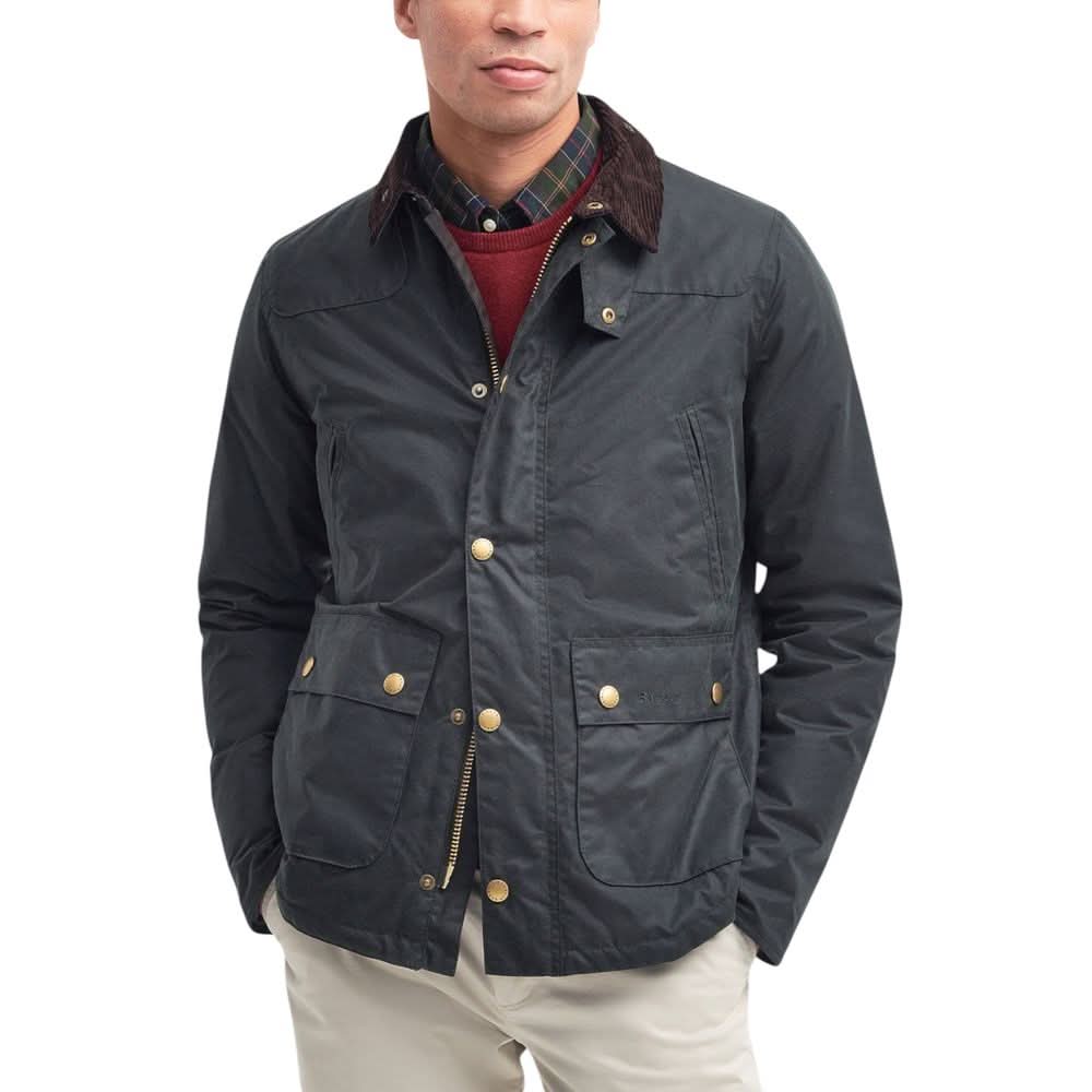 Gray Cotton Shell Jacket Barbour