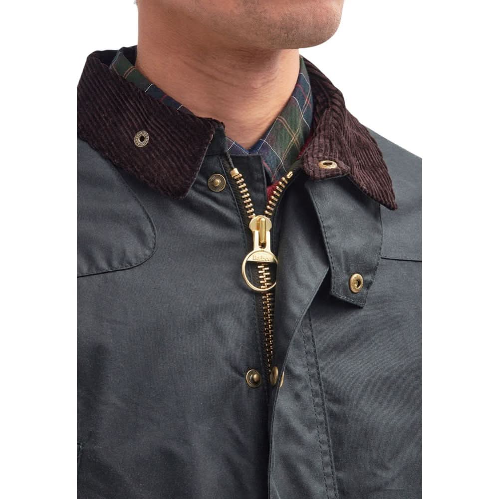 Gray Cotton Shell Jacket Barbour