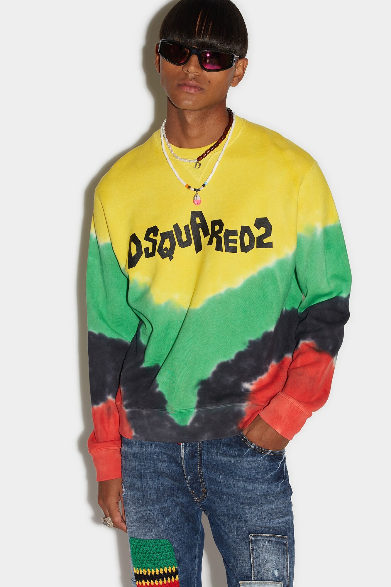 Multicolor Fibres Sweatshirt Dsquared²