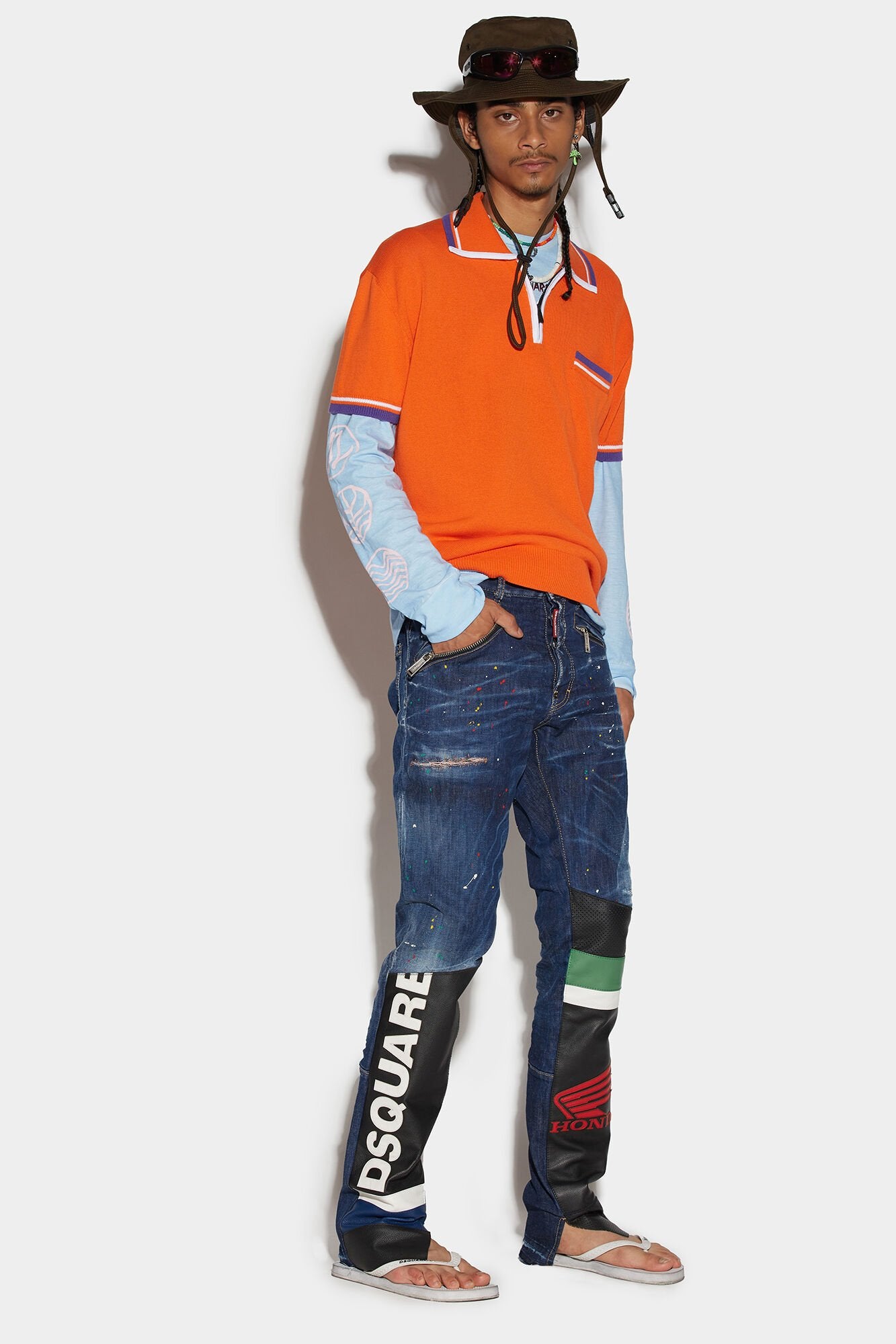 Blue Fibres Straight-Leg Jeans-thumbmail-1