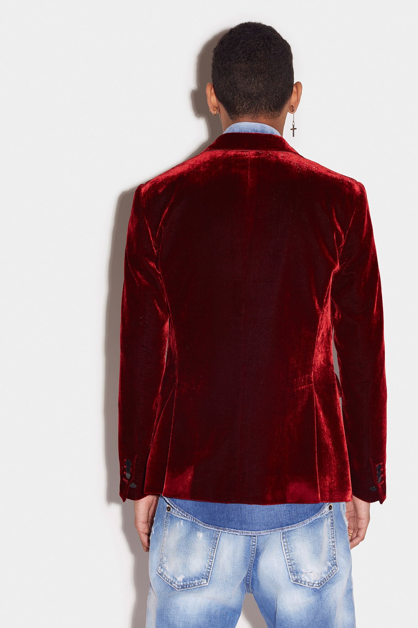 Burgundy Fibres Blazer Dsquared²