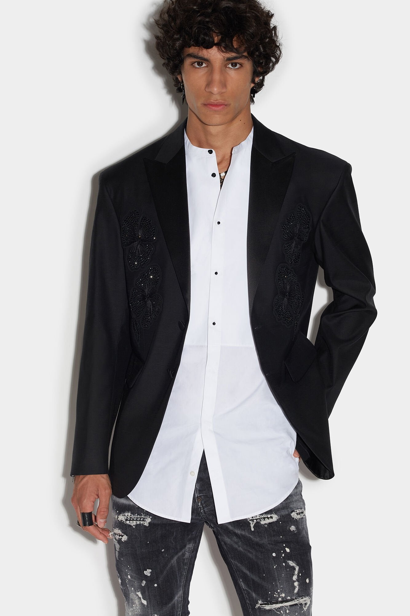 Black Fibres Blazer Dsquared²