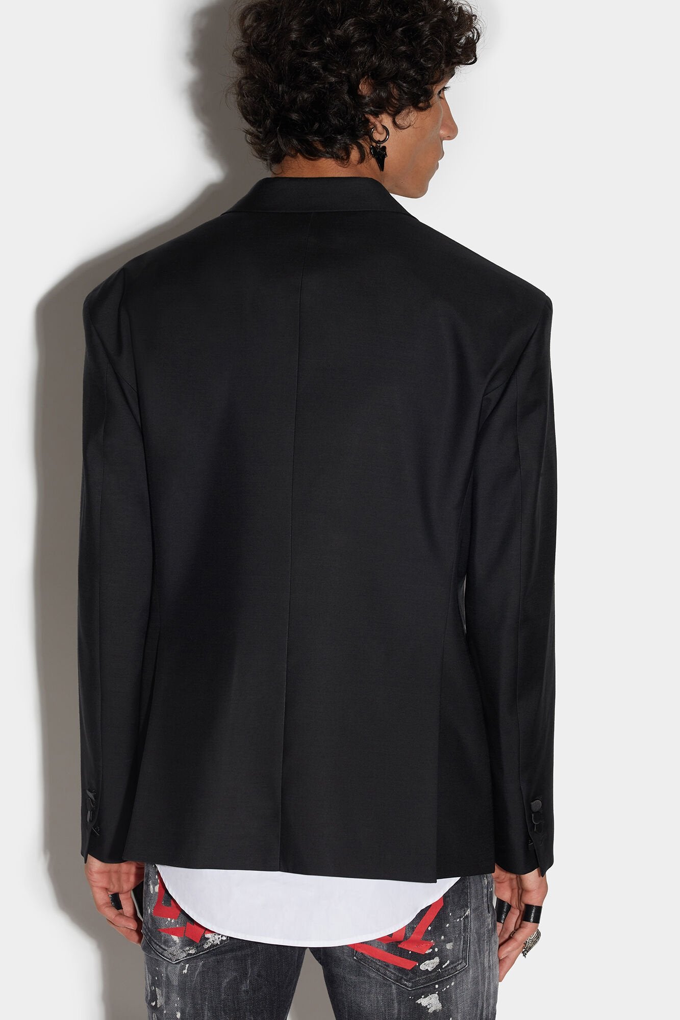 Black Fibres Blazer Dsquared²