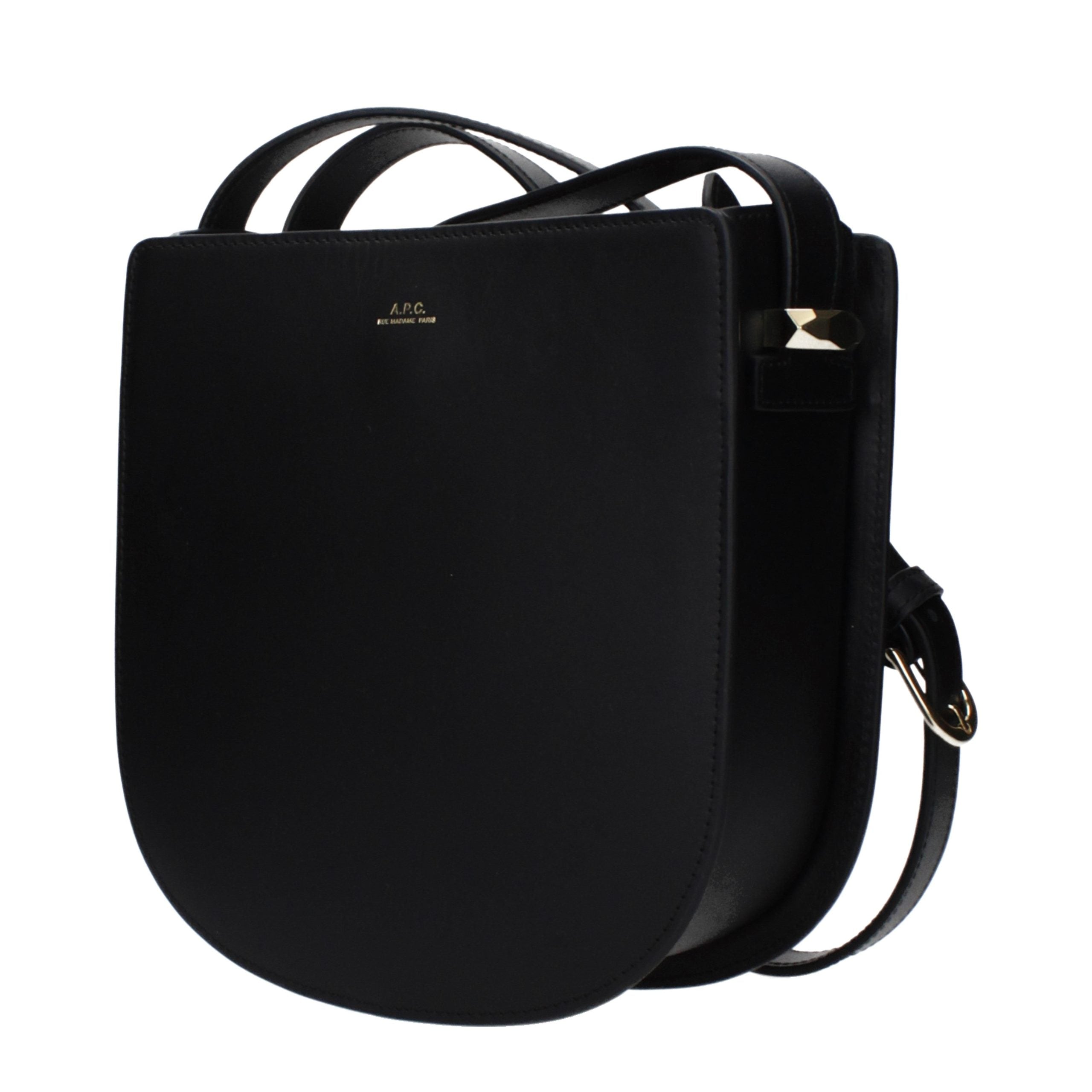 Black Leather Crossbody Bag