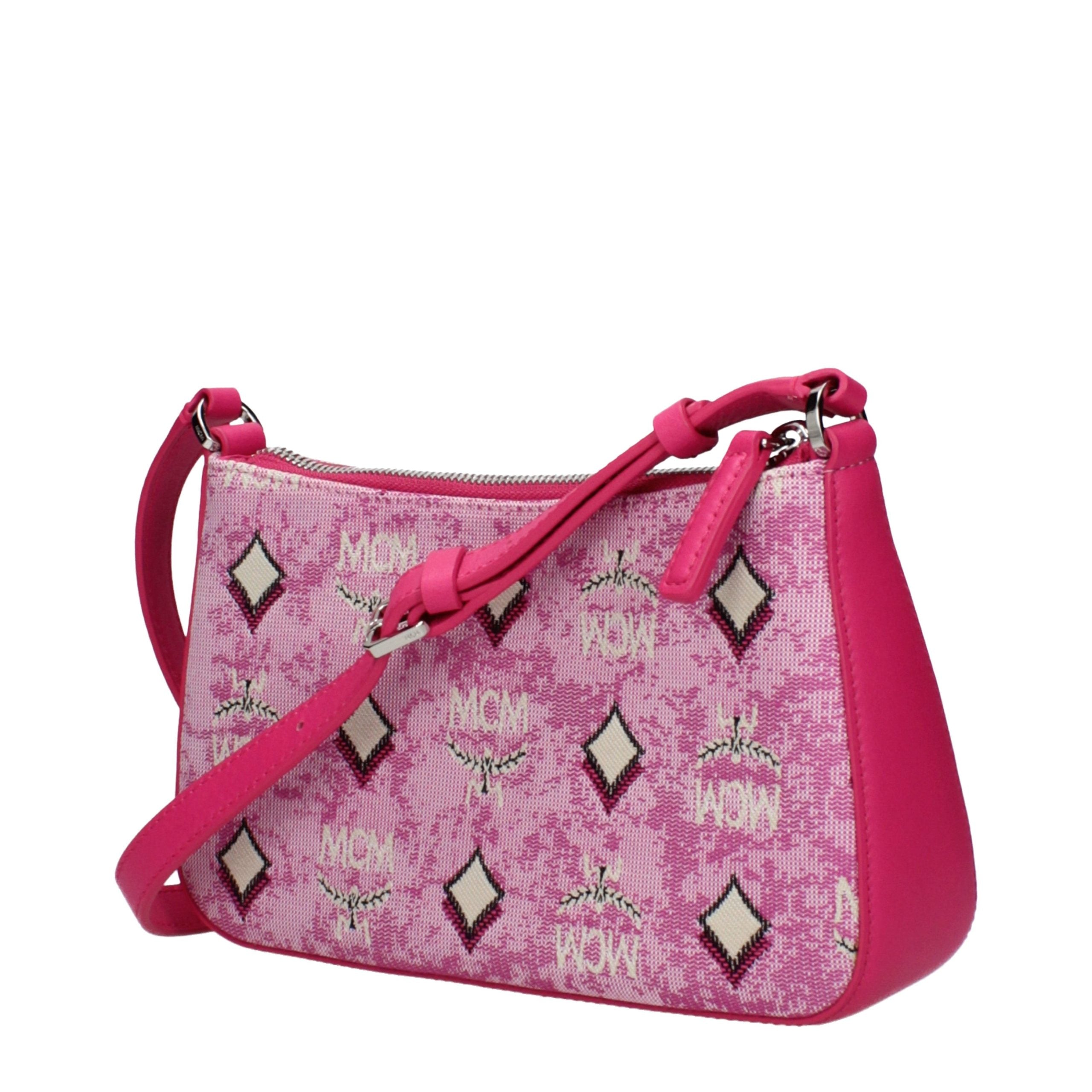 Pink Fabric Crossbody Bag-thumbmail-3