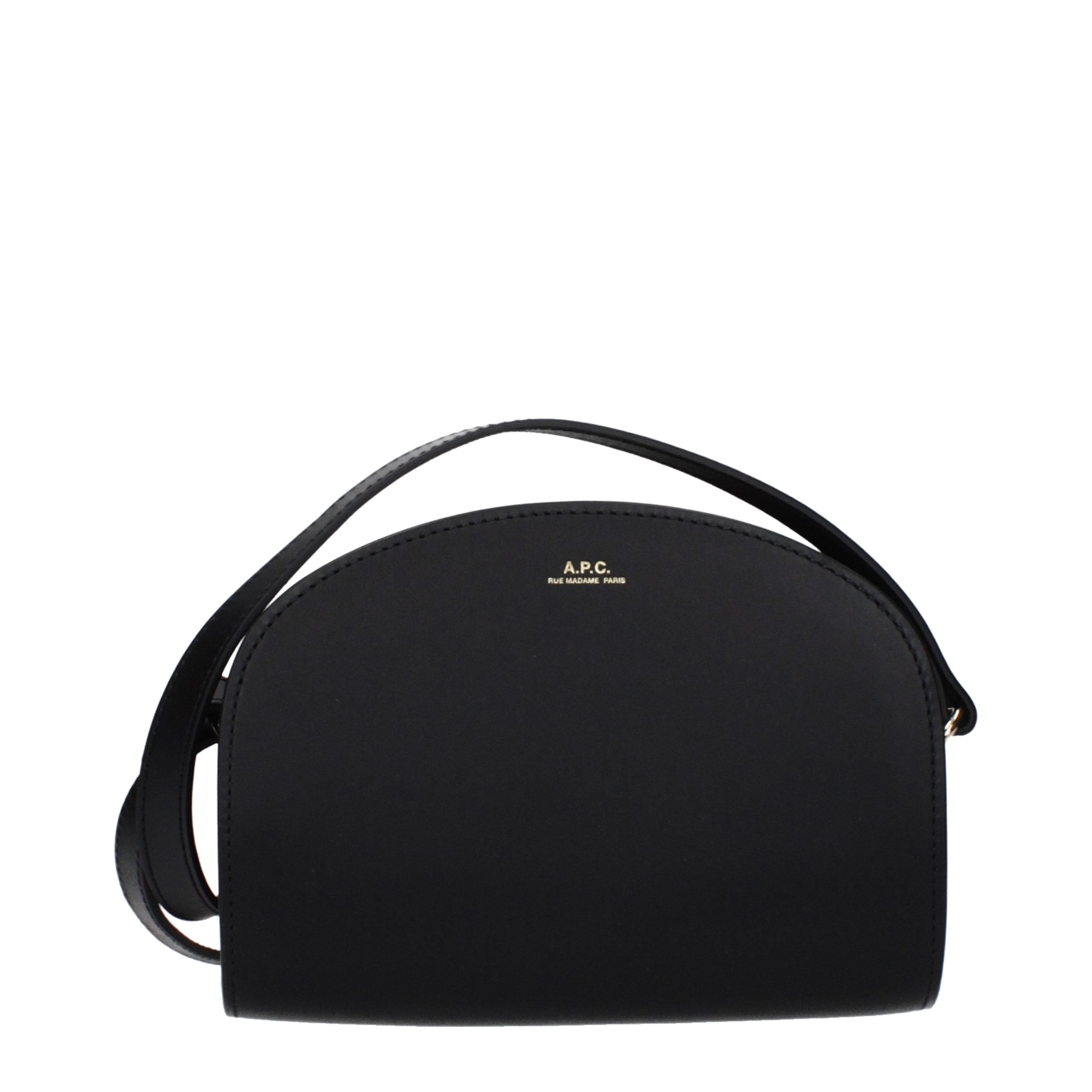 Black Leather Crossbody Bag