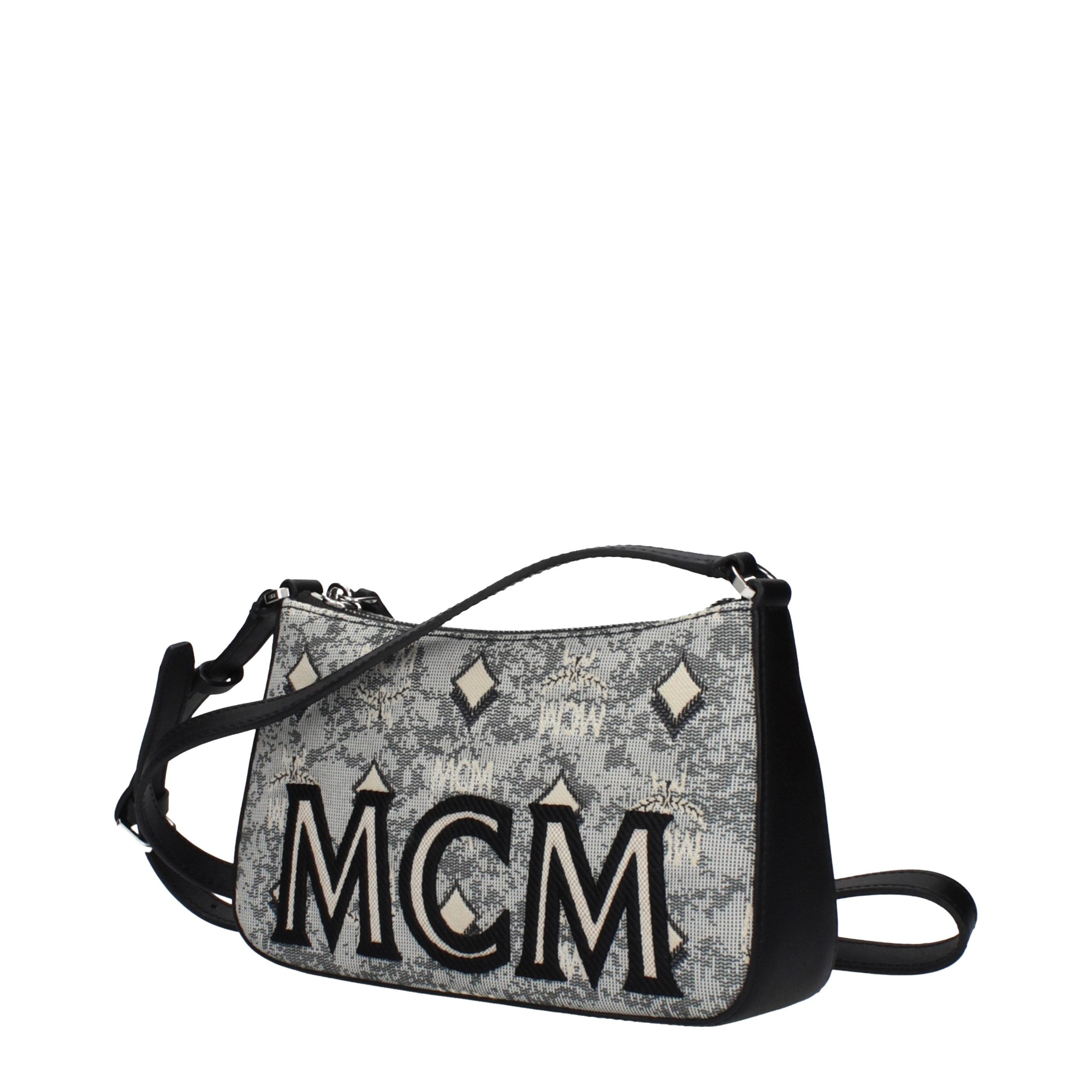 Gray Fabric Crossbody Bag-thumbmail-3