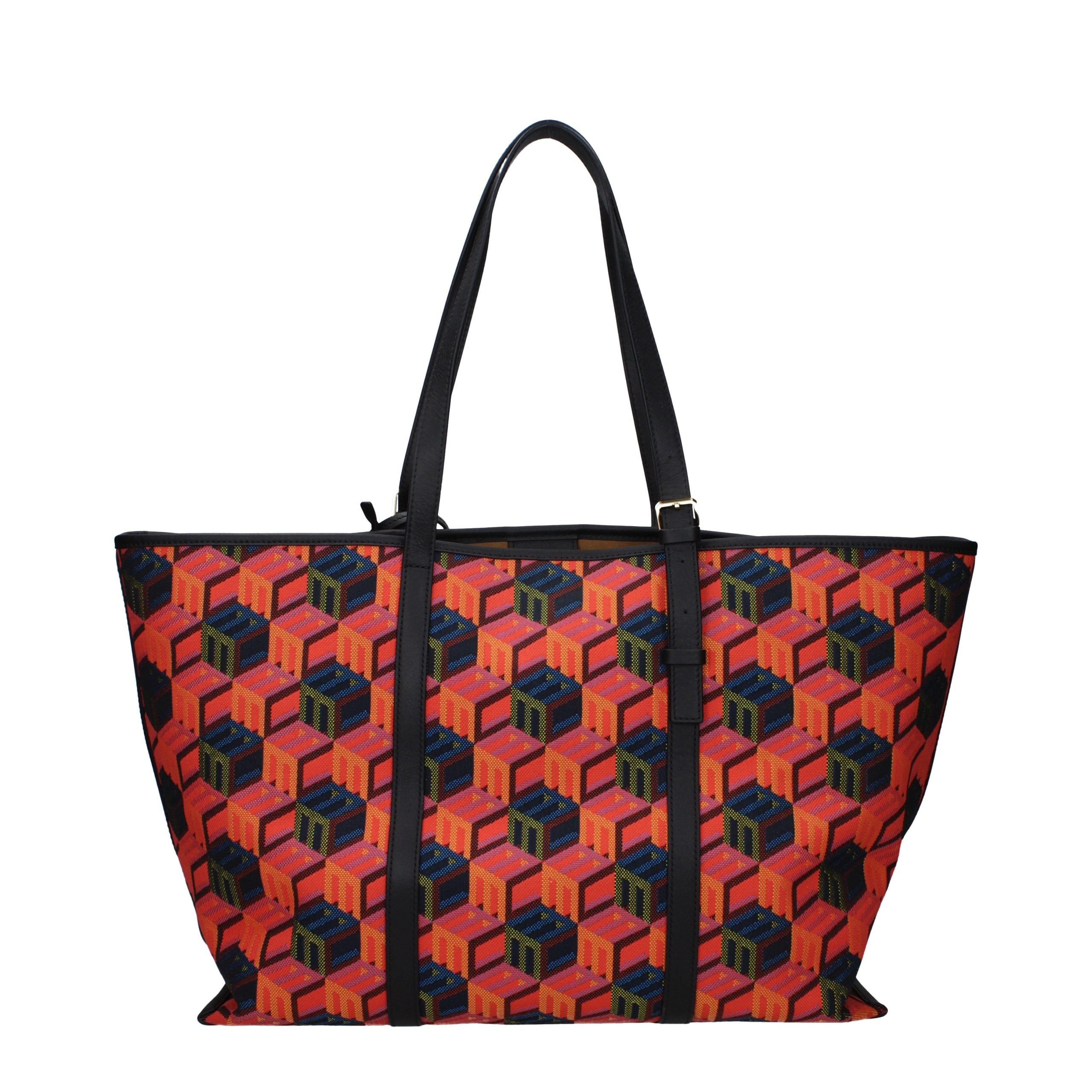 Multicolor Fabric Shoulder Bag-thumbmail-3