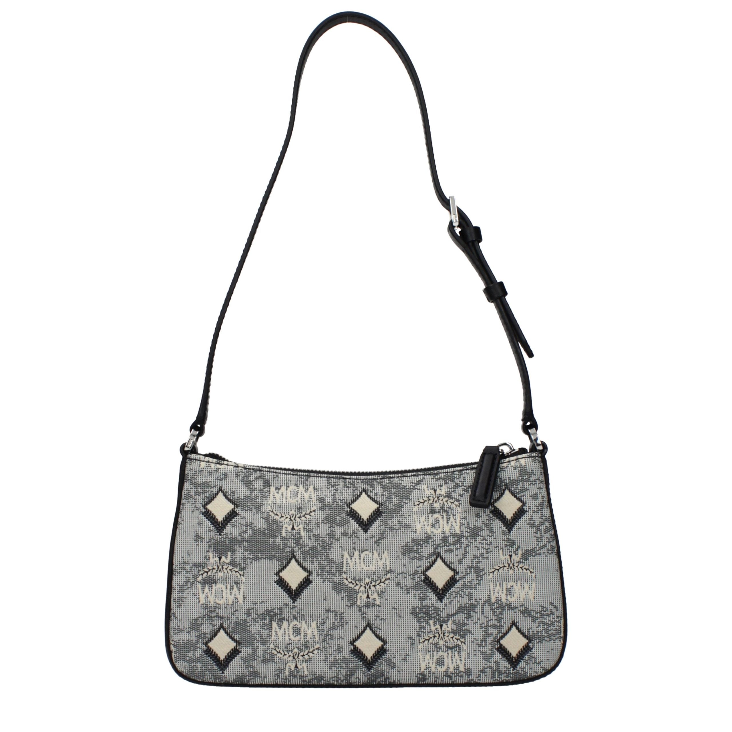 Gray Fabric Crossbody Bag-thumbmail-4