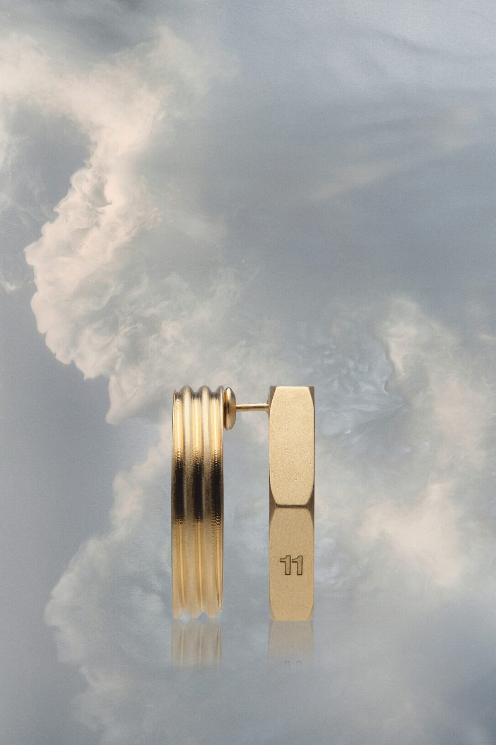 Bronze Fibres Earrings Maison Margiela