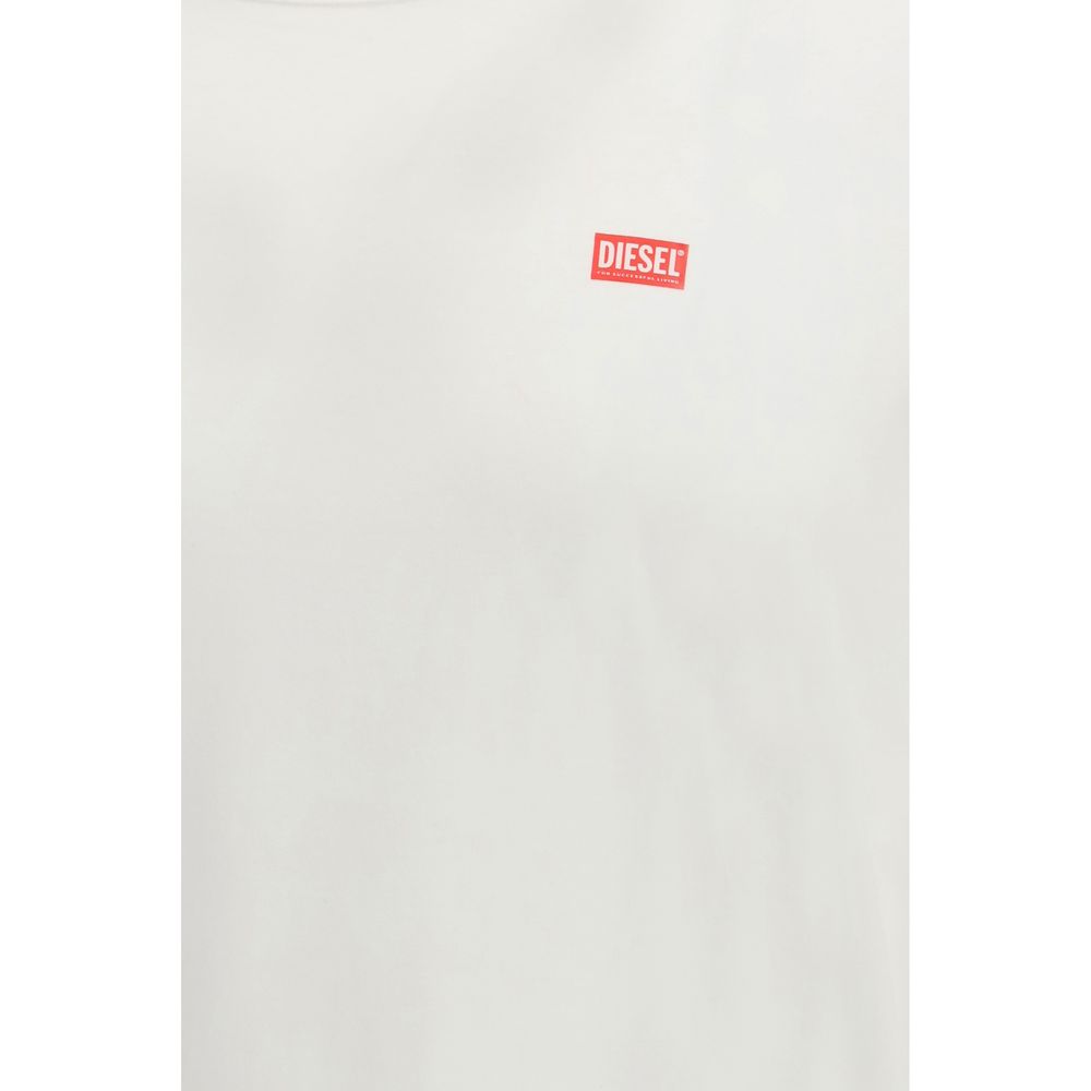 White Cotton T-Shirt Diesel