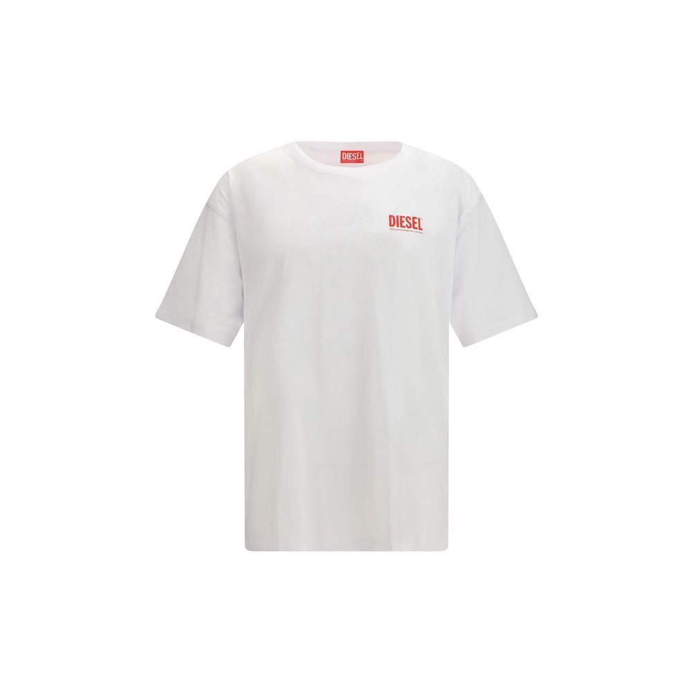 White Cotton T-Shirt Diesel