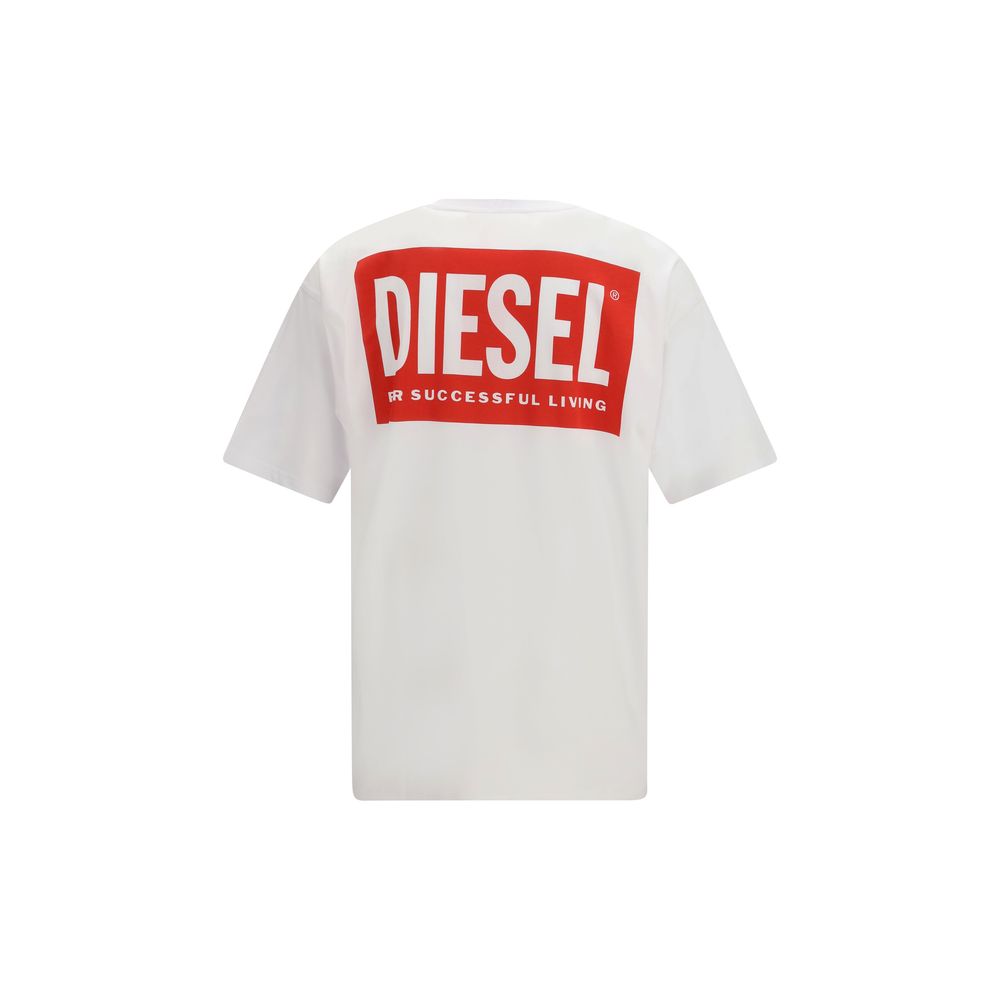 White Cotton T-Shirt Diesel