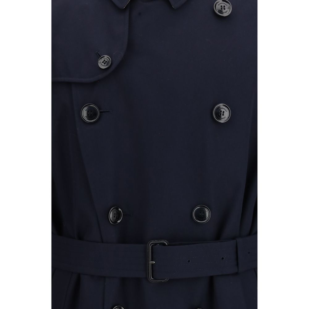 Blue Cotton Trench Coat-thumbmail-3