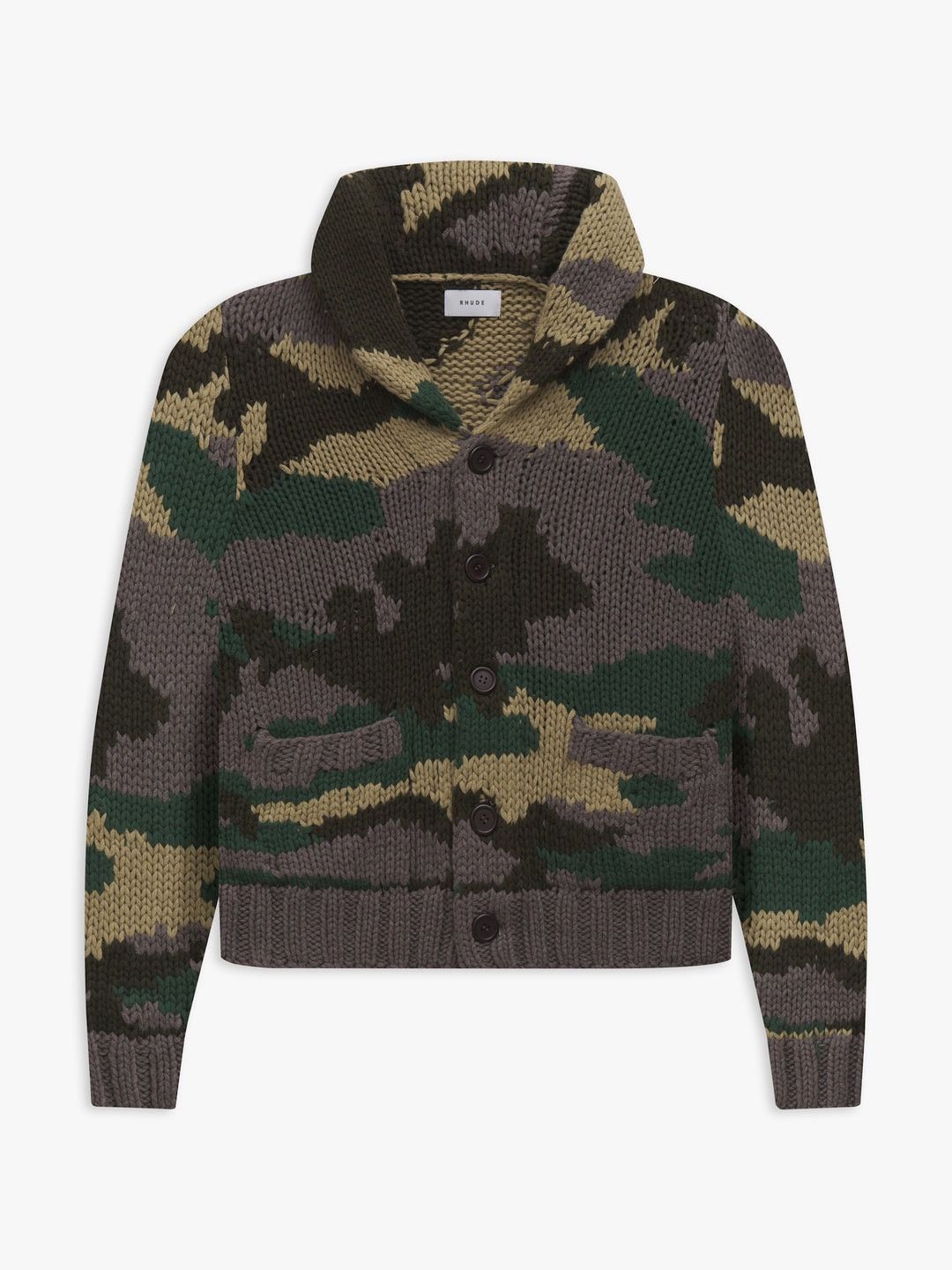 Rhude - Camo Knit Cardigan