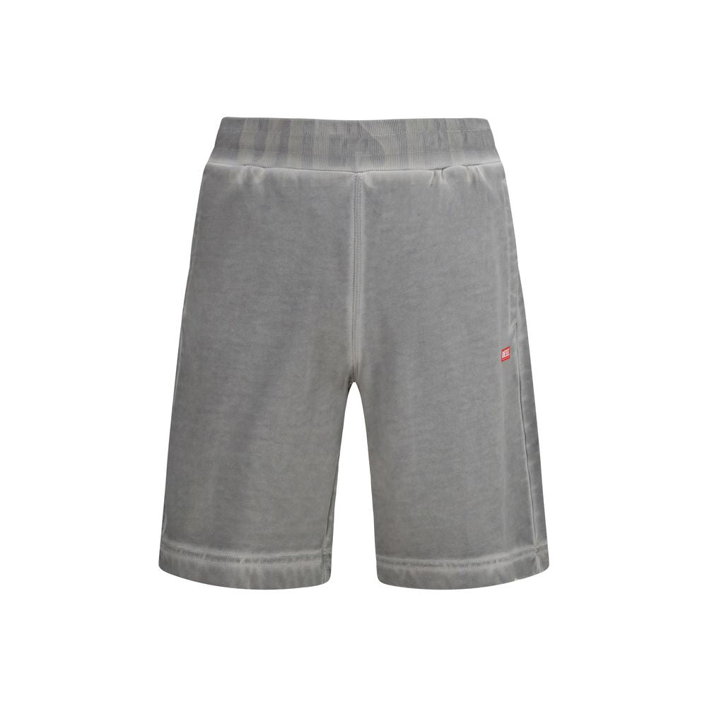 Gray Cotton Bermuda Shorts