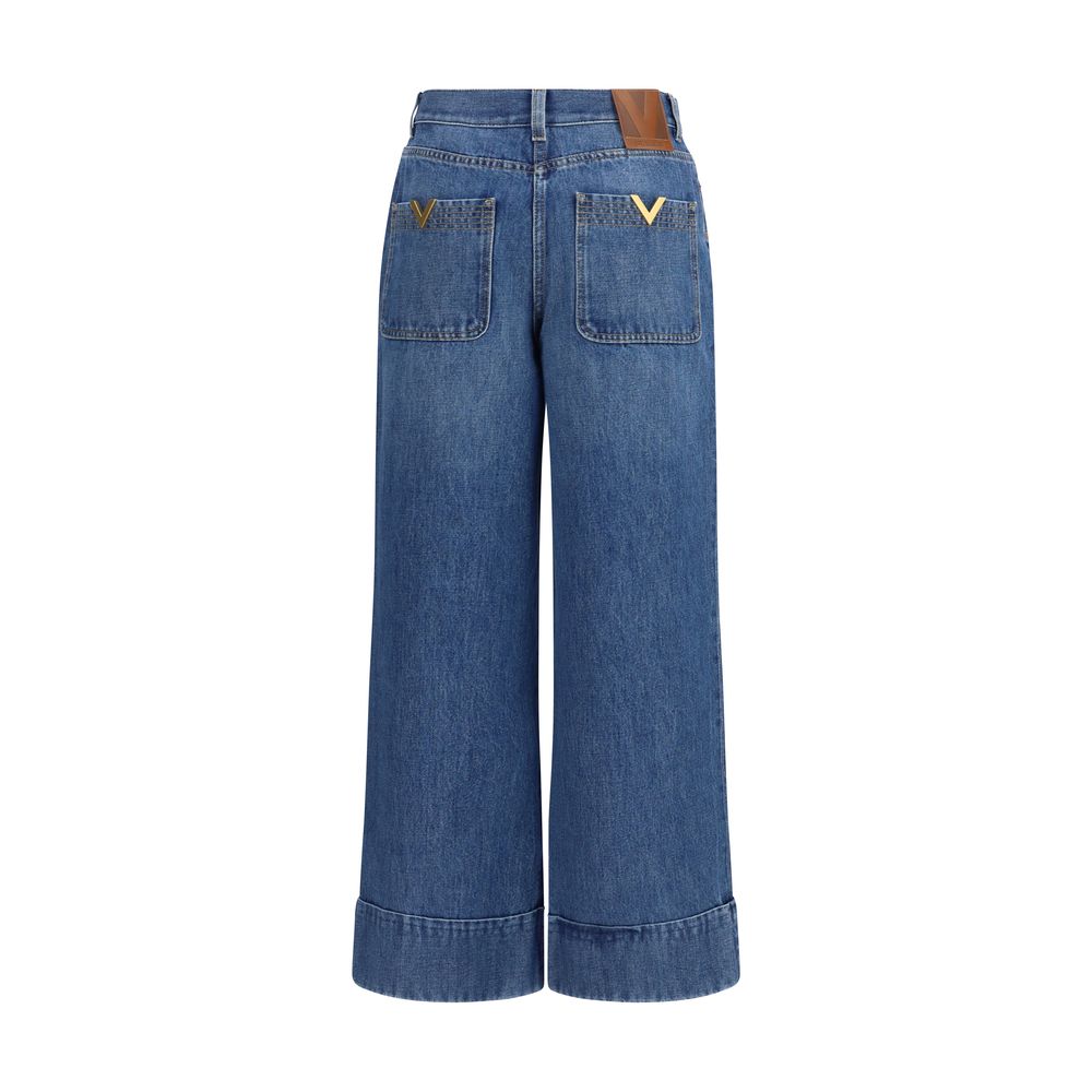 Blue Cotton Jeans Denim Valentino