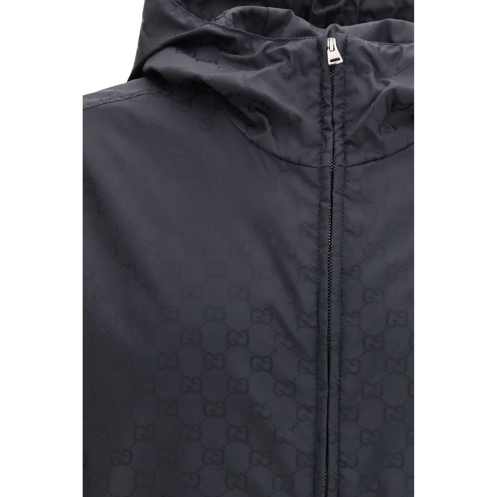 Black Polyamide Shell Jacket-thumbmail-3
